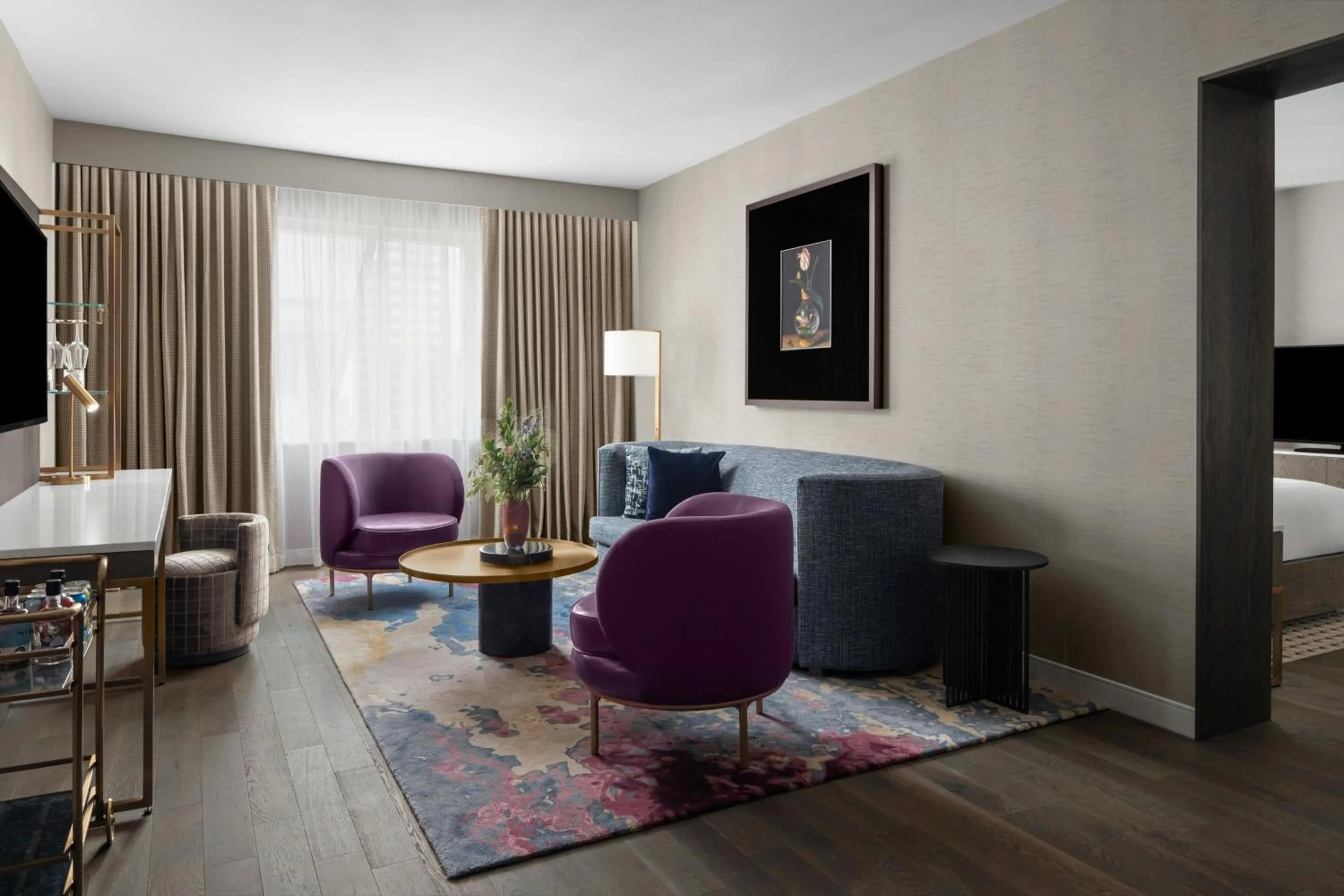 Living room in The Dorian, Autograph Collection