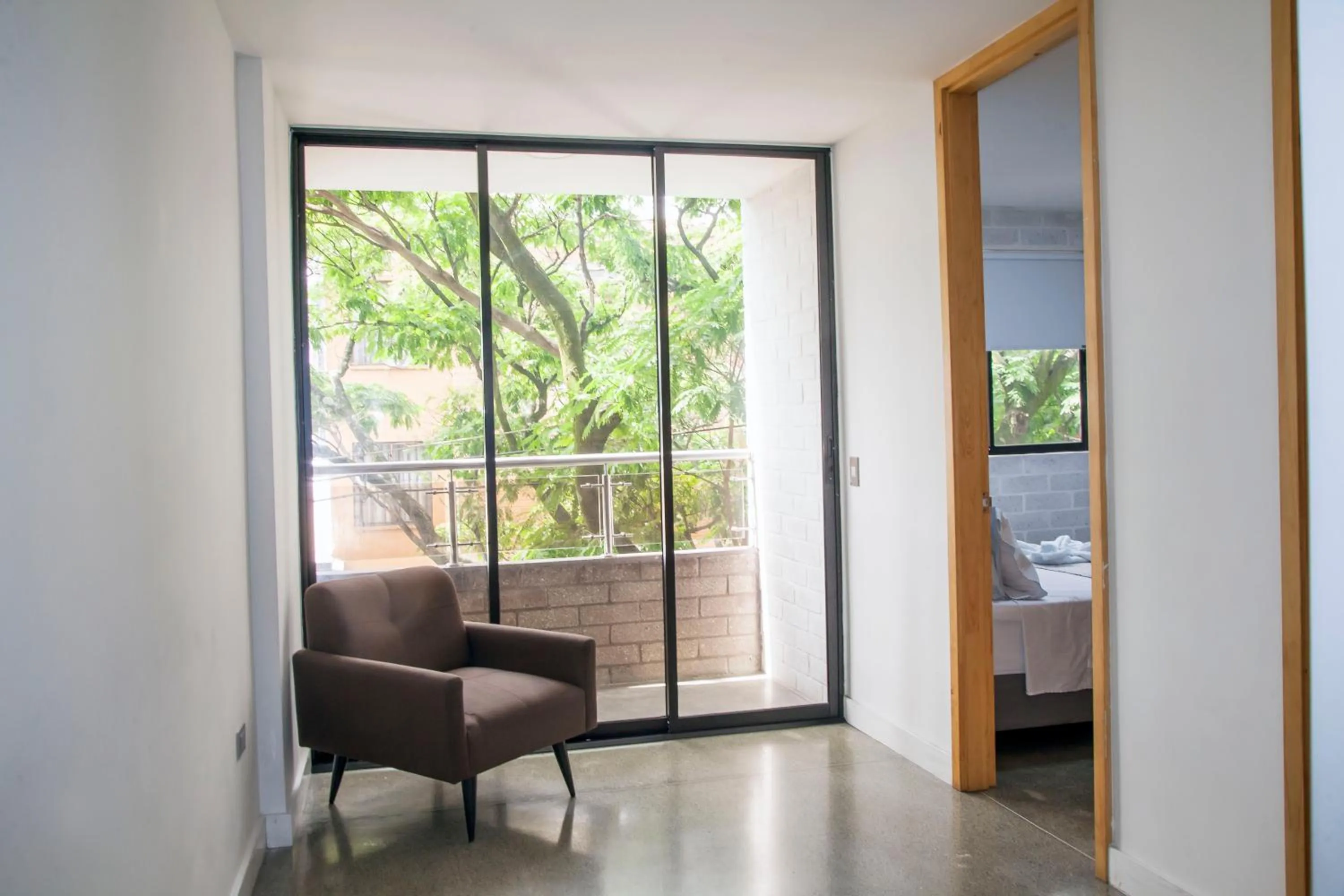 Balcony/Terrace, Bed in Edificio Helena