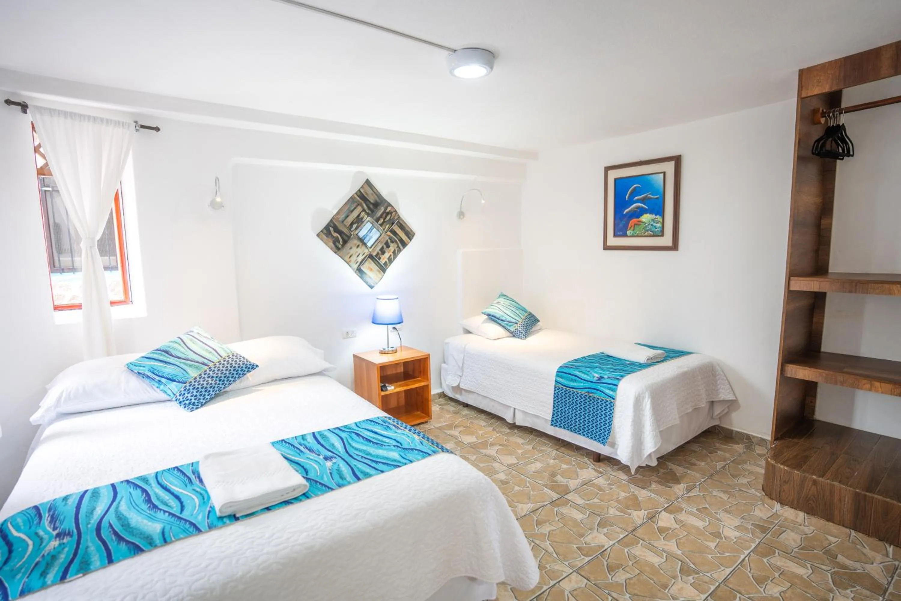 Bed in Maidith Galapagos Inn