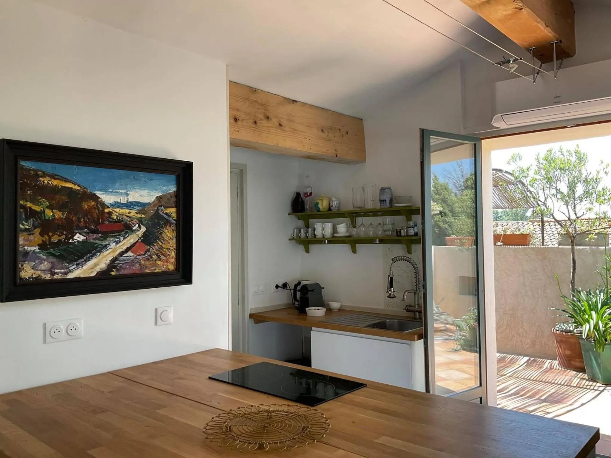 Kitchen or kitchenette in La Souqueto