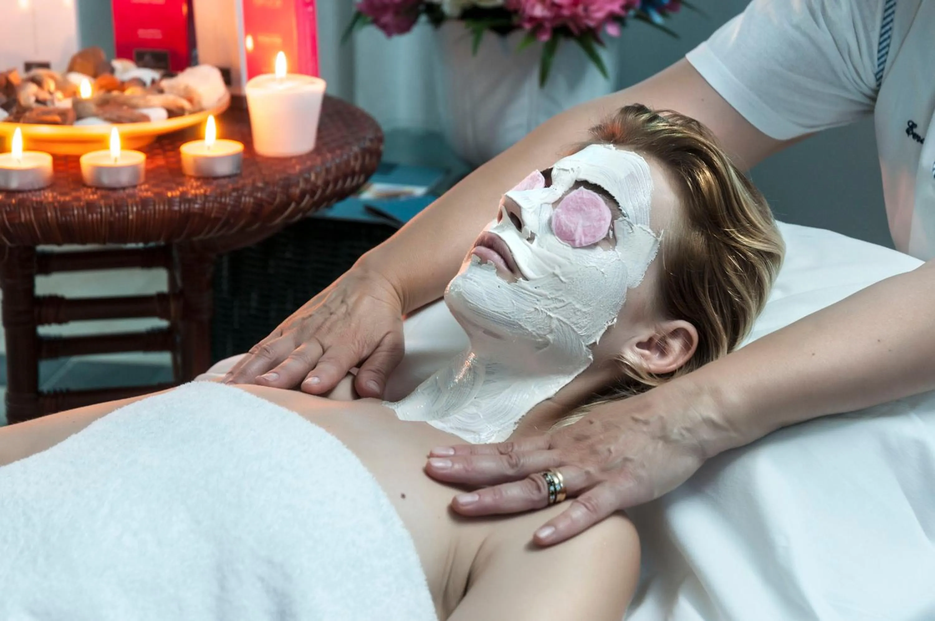 Hot Spring Bath in Punta Molino Beach Resort & Thermal Spa