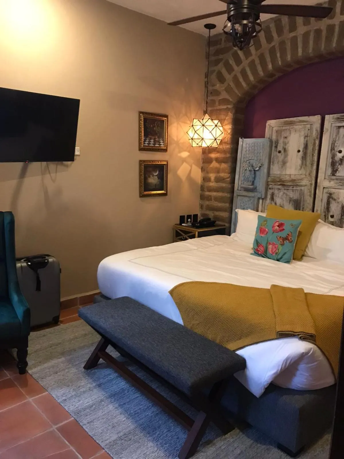 Bed in Hotel Casamada