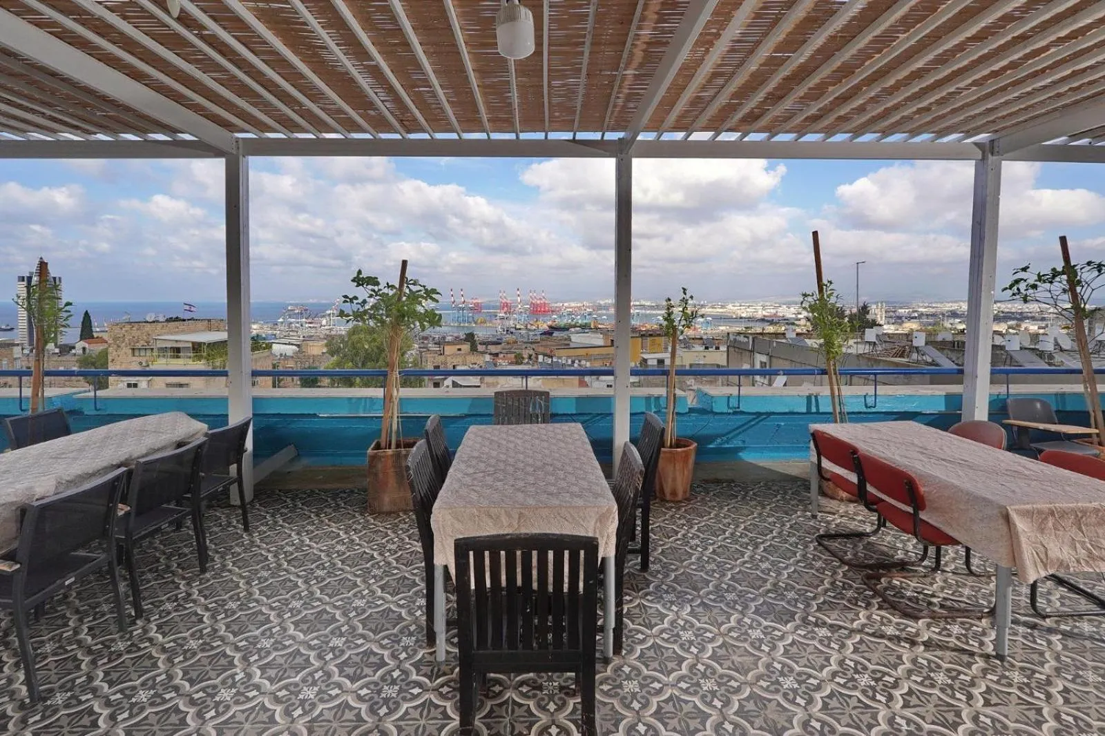 Balcony/Terrace in Haifa Tower Hotel - מלון מגדל חיפה