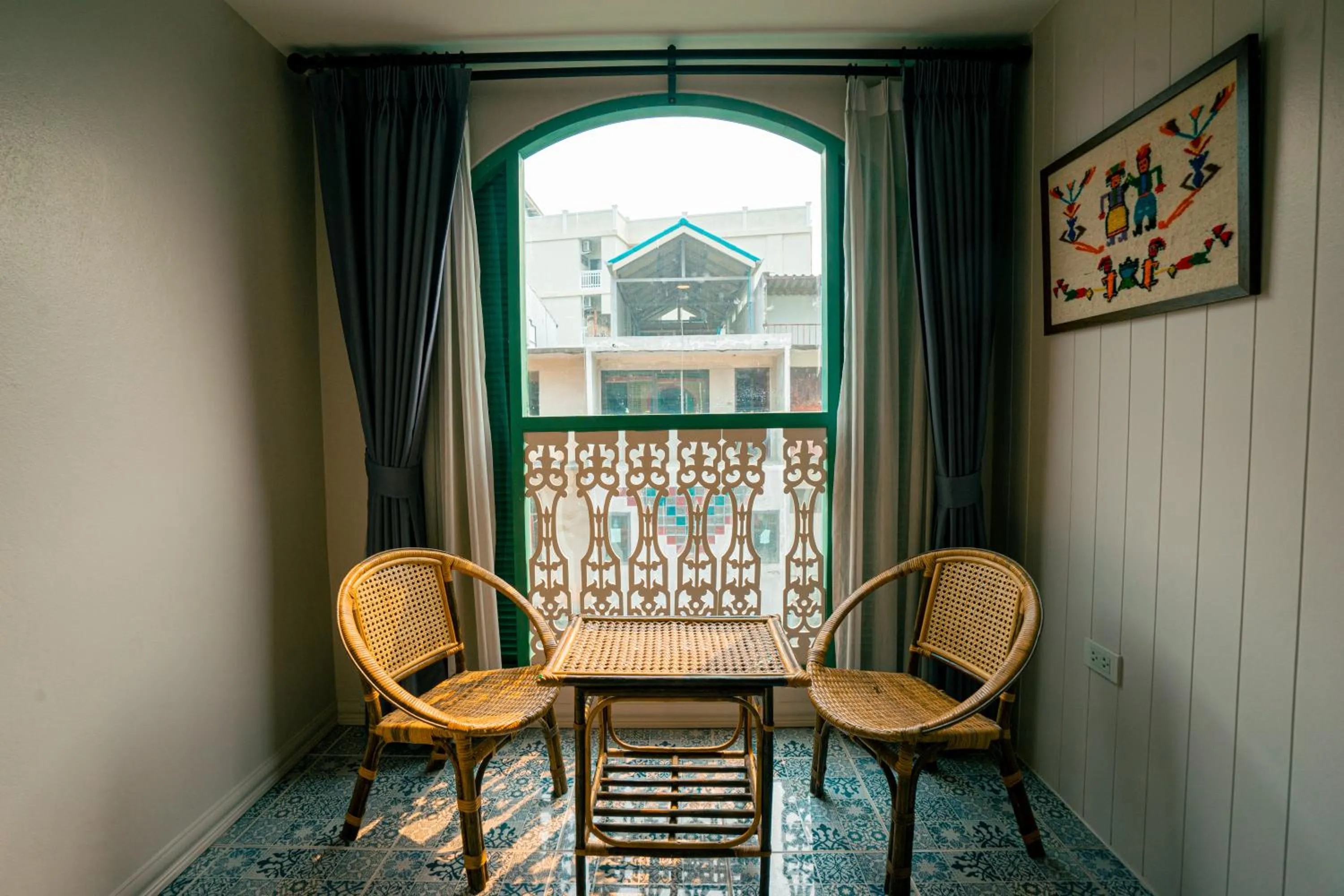 Seating area in Si Phum Heritage Boutique, Chiang Mai