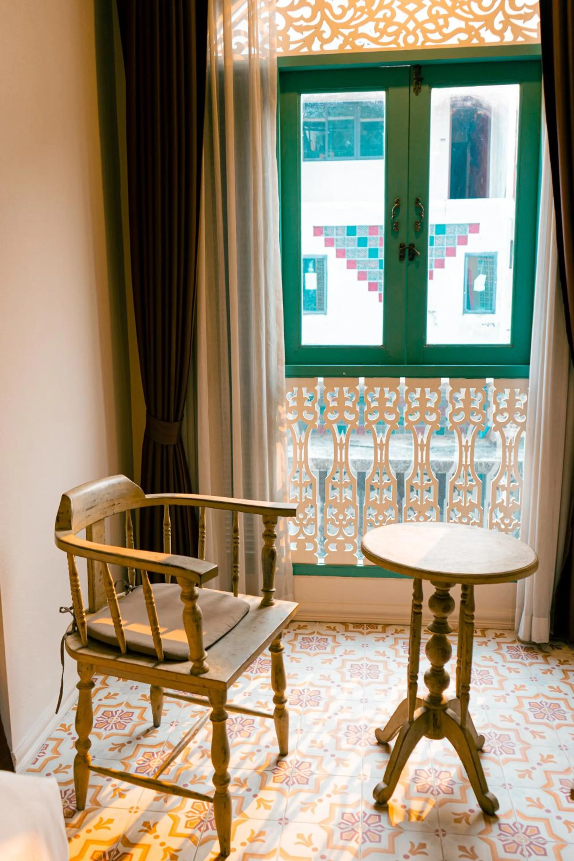 Seating area in Si Phum Heritage Boutique, Chiang Mai