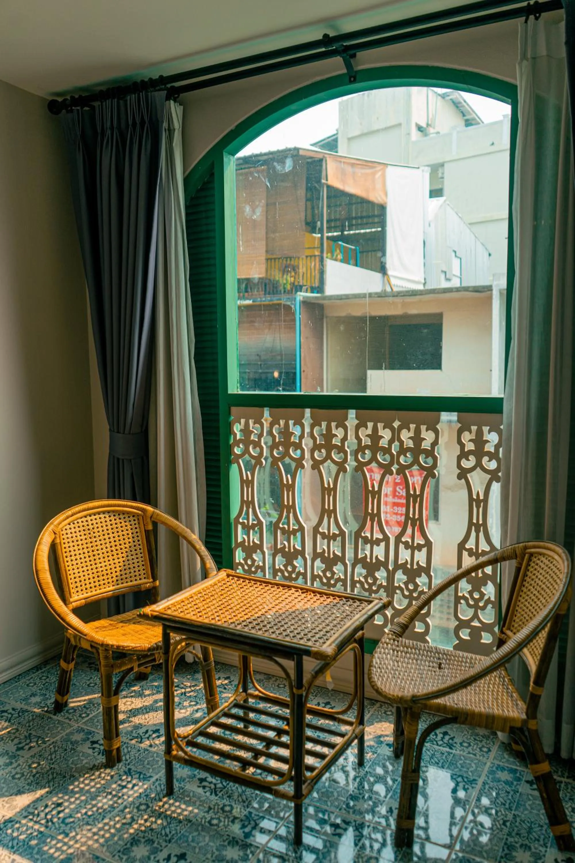 Seating area in Si Phum Heritage Boutique, Chiang Mai
