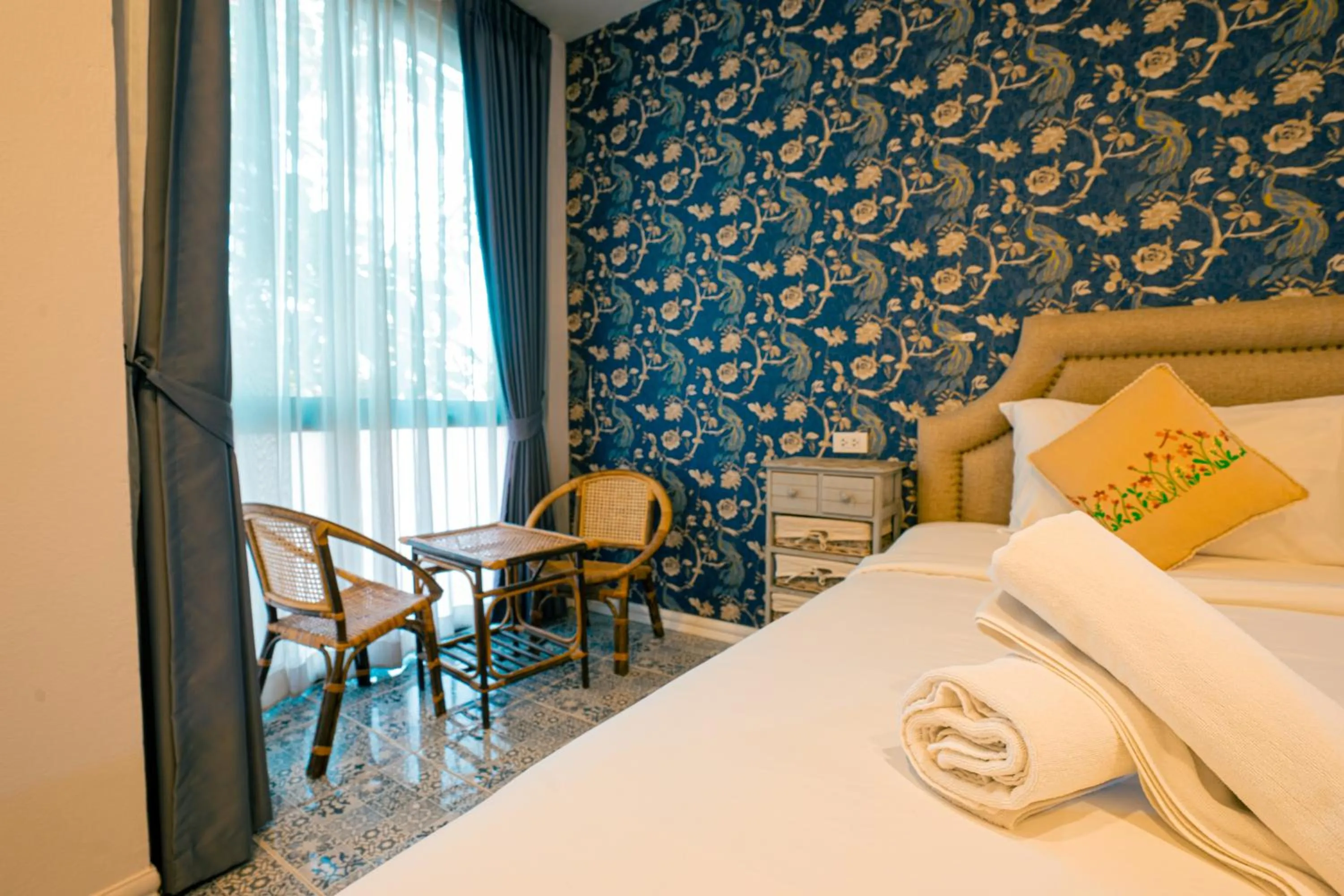 Seating area, Bed in Si Phum Heritage Boutique, Chiang Mai