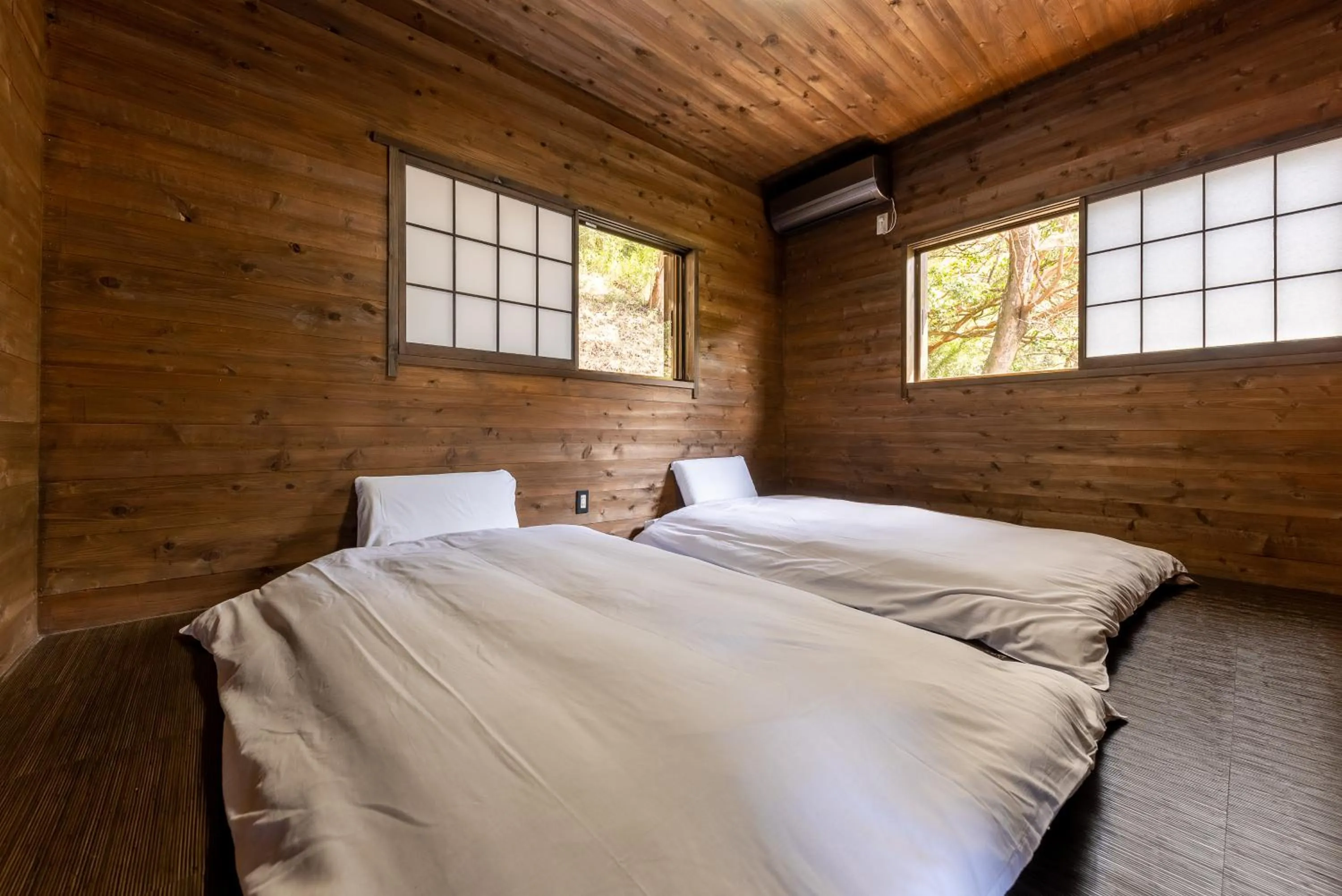 Bed in VILLA HAKONE湖空