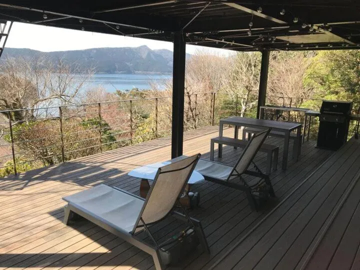 Balcony/Terrace in VILLA HAKONE湖空
