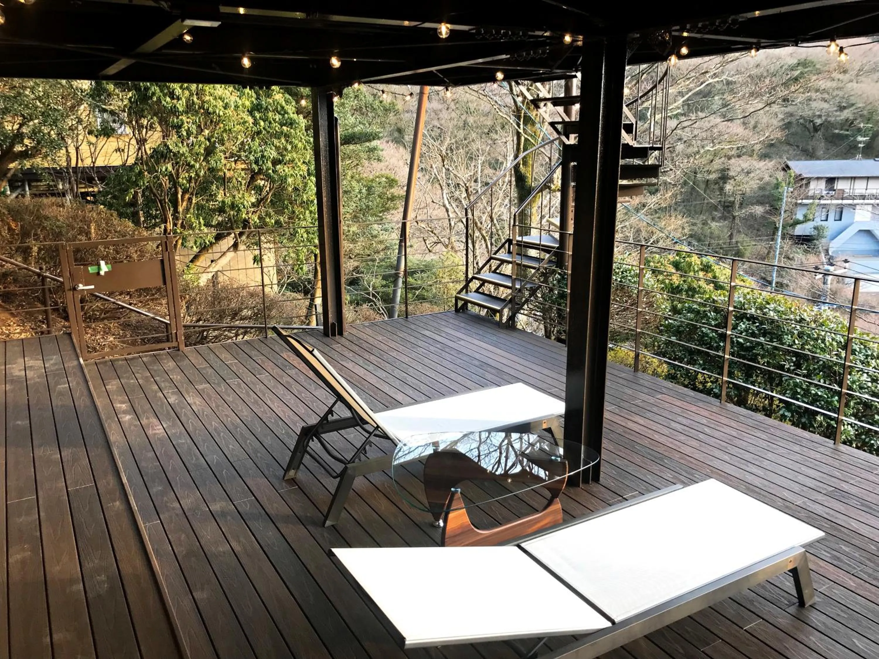 Balcony/Terrace in VILLA HAKONE湖空