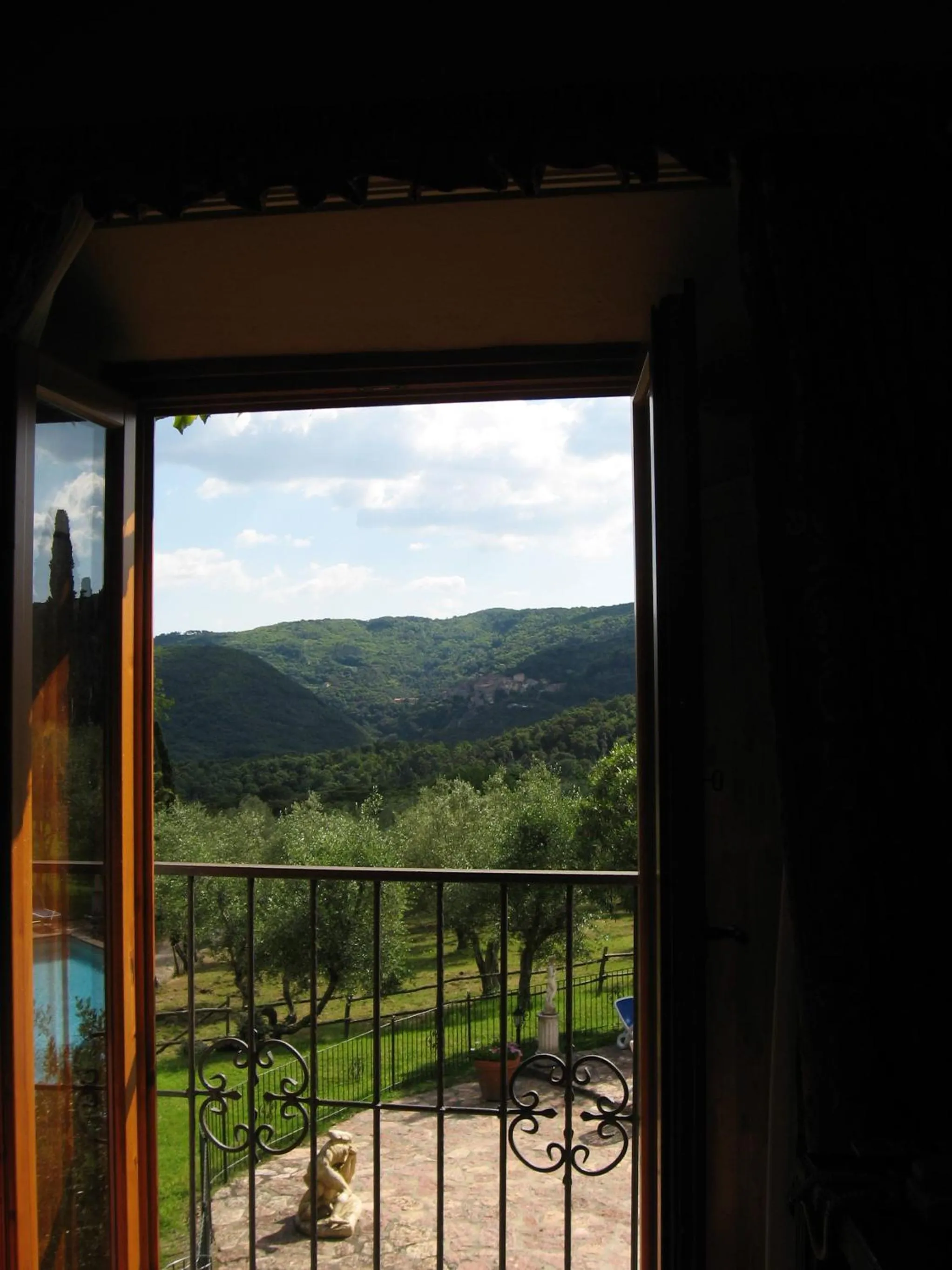 Garden view in Tenuta La Bandita