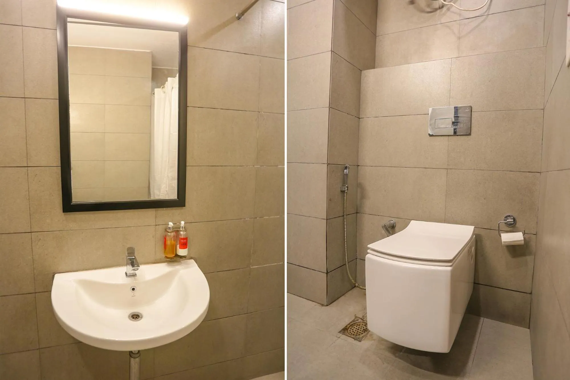 Bathroom in FabHotel Moro Paschim Vihar