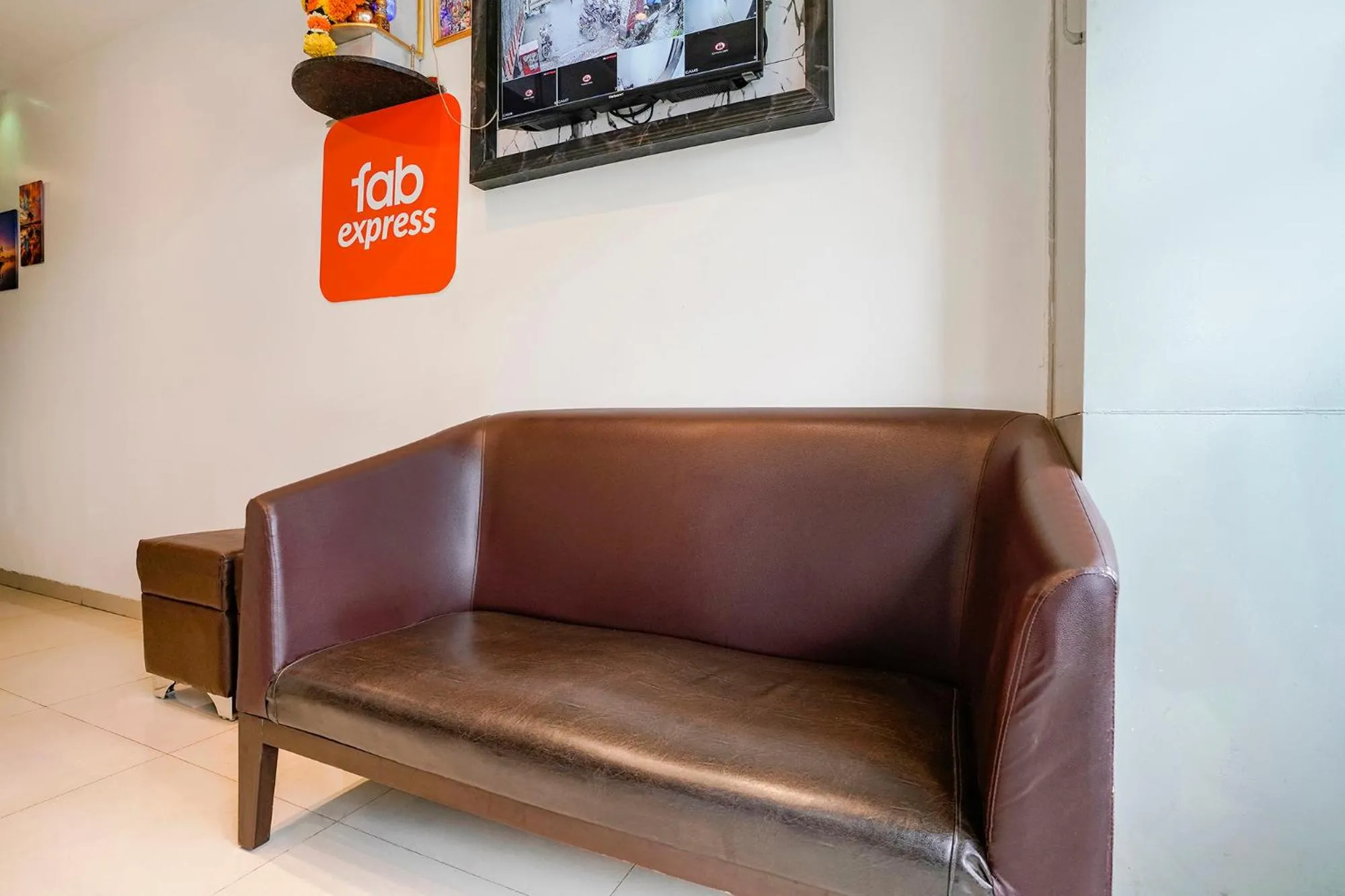 Seating area in Via Park Residency