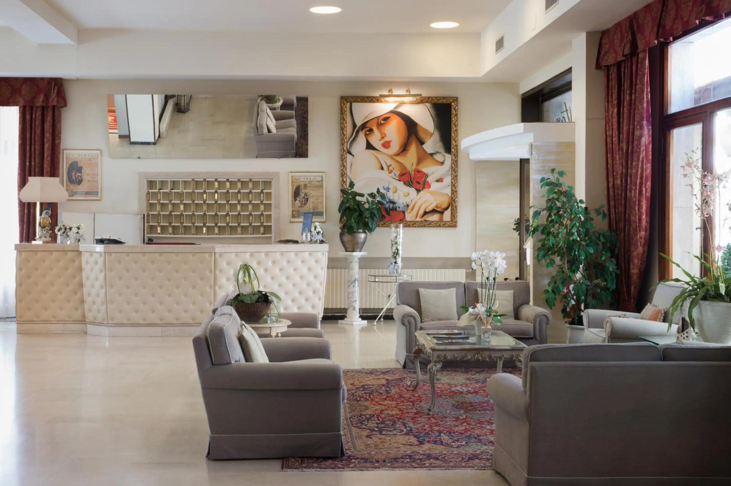 Lobby or reception in Hotel Ariston & Spa