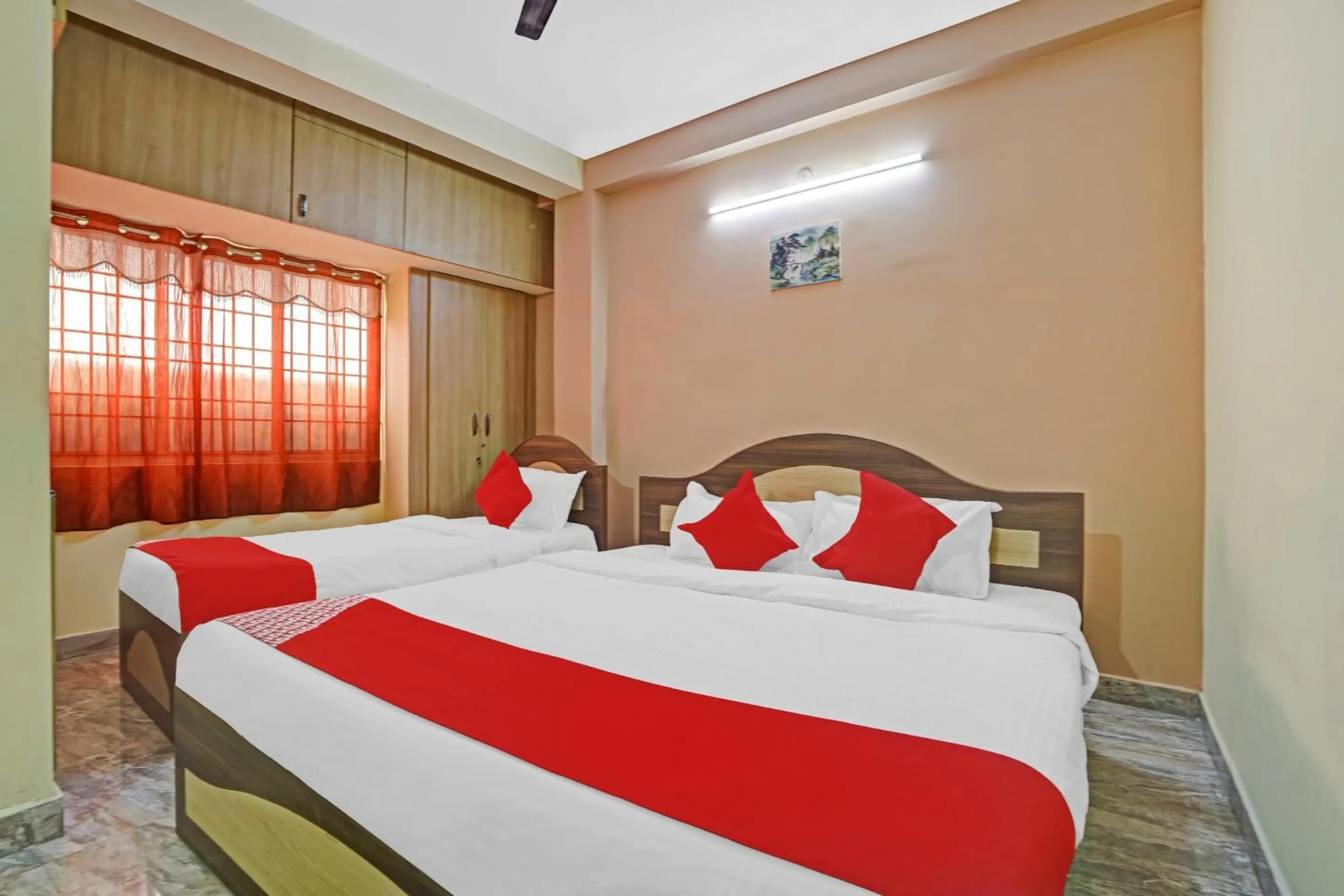 Bathroom, Bed in Hotel O T.Nagar