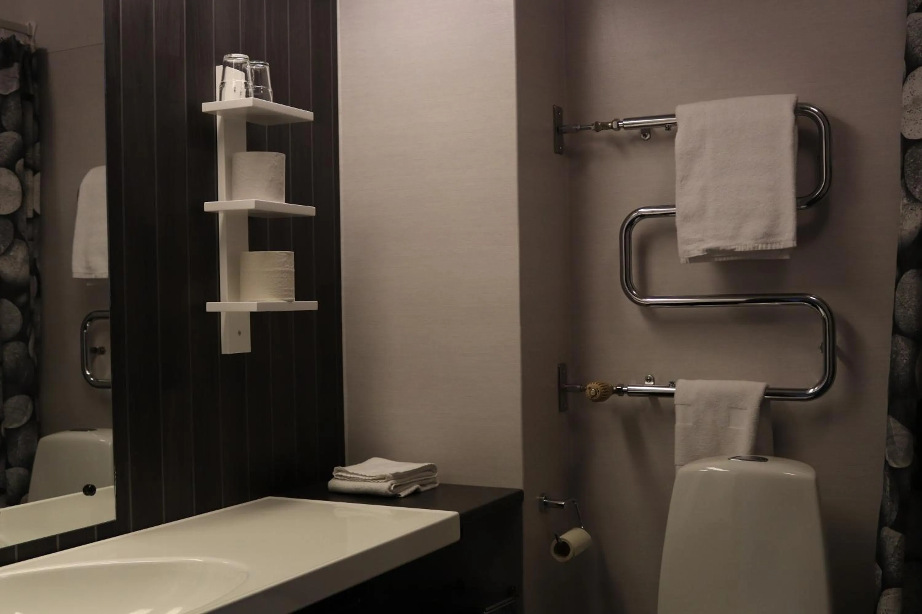 Bathroom in Hotell Tjamstan Malå