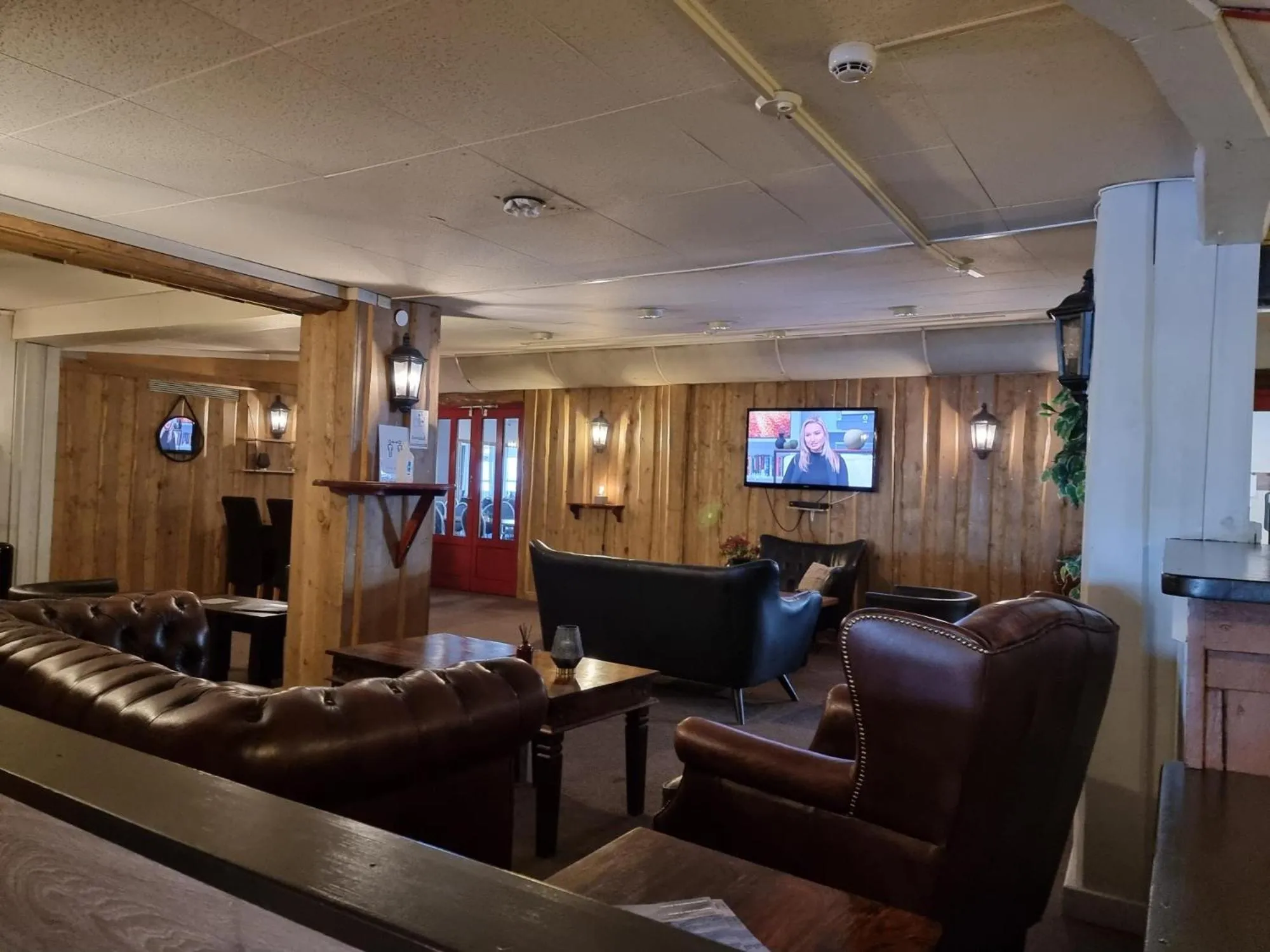 Living room in Hotell Tjamstan Malå