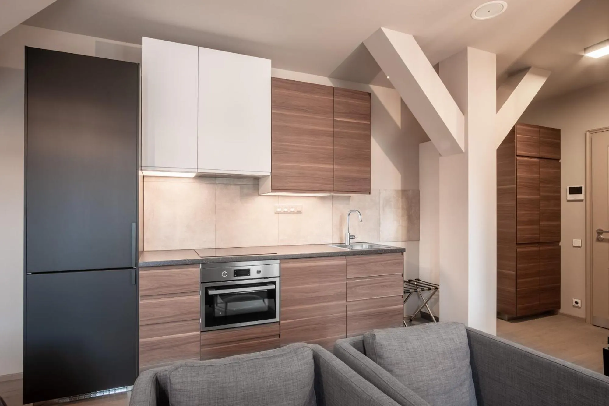 Kitchen or kitchenette in Aparthotel Rimska 14