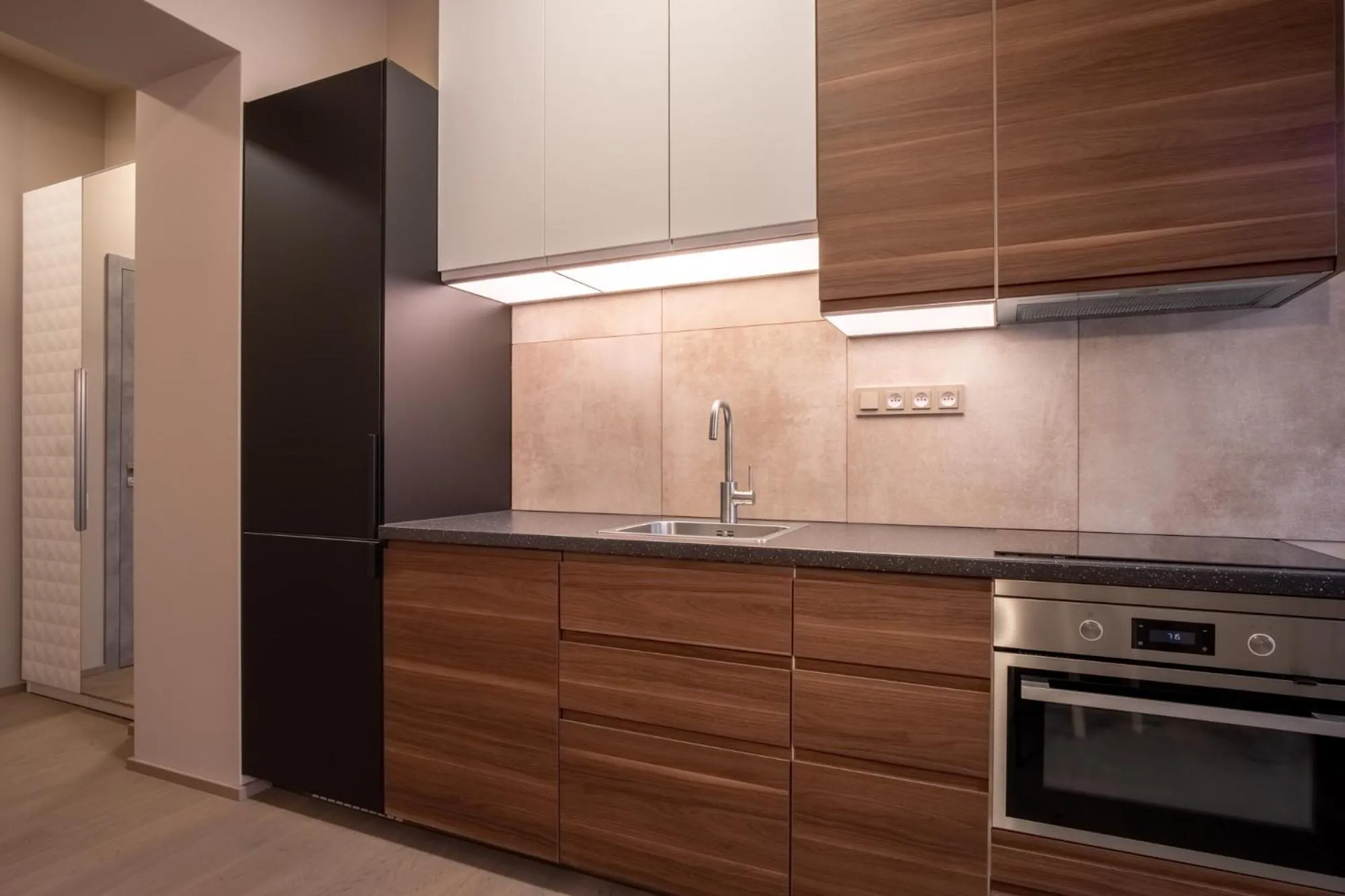 Kitchen or kitchenette in Aparthotel Rimska 14