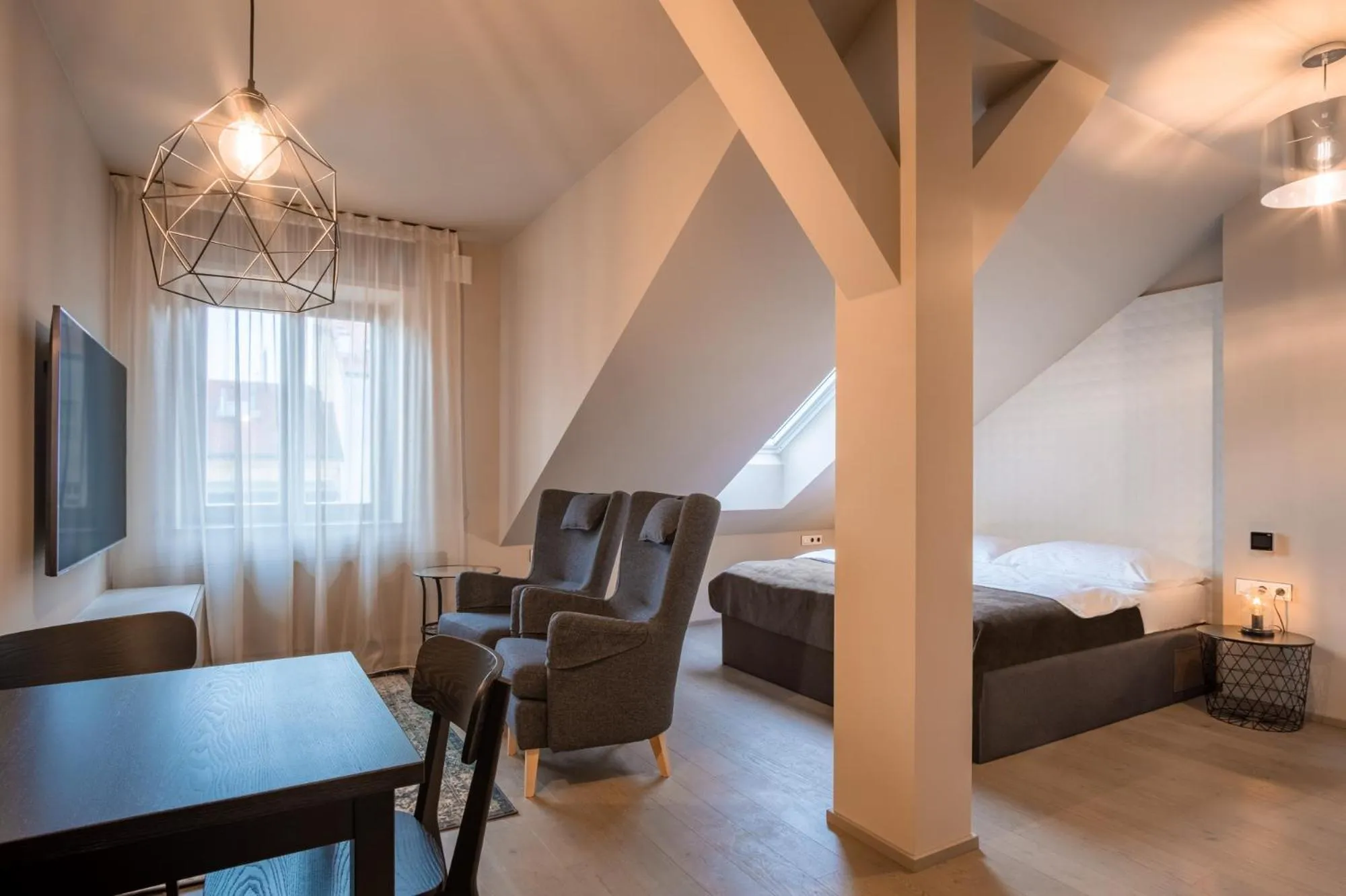 Living room, Bed in Aparthotel Rimska 14