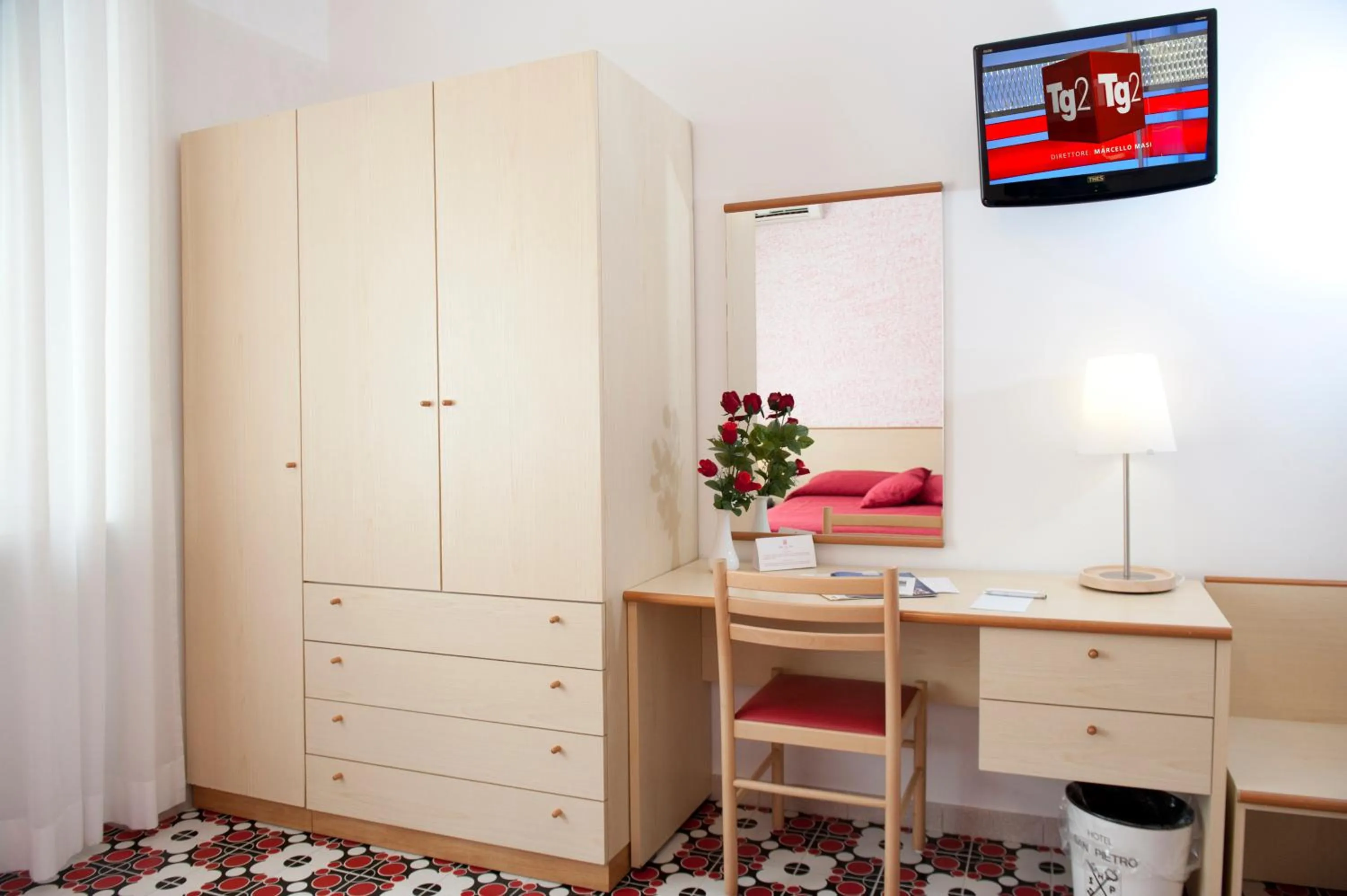 Bed in Hotel San Pietro