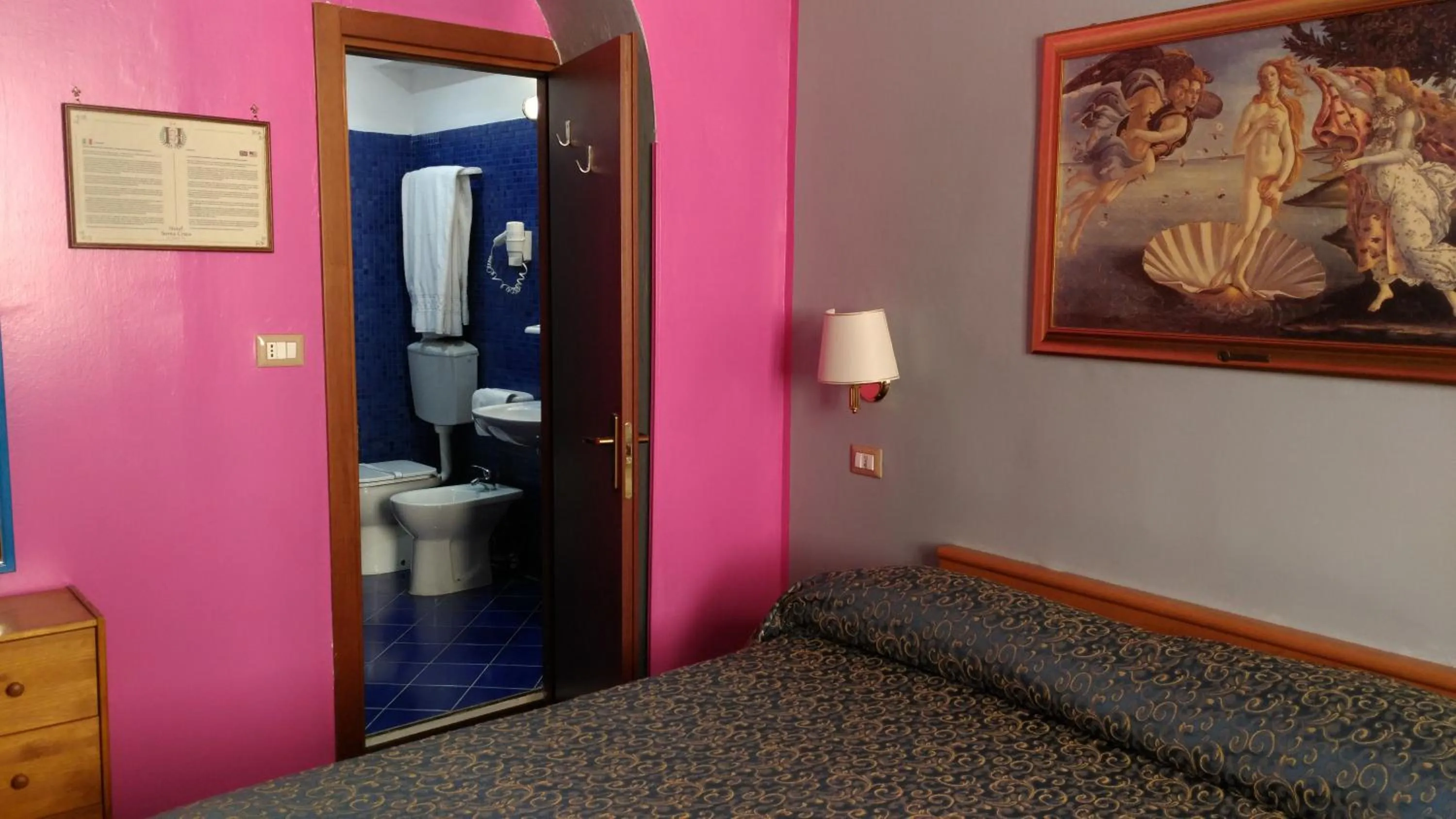 Shower in Hotel Santa Croce