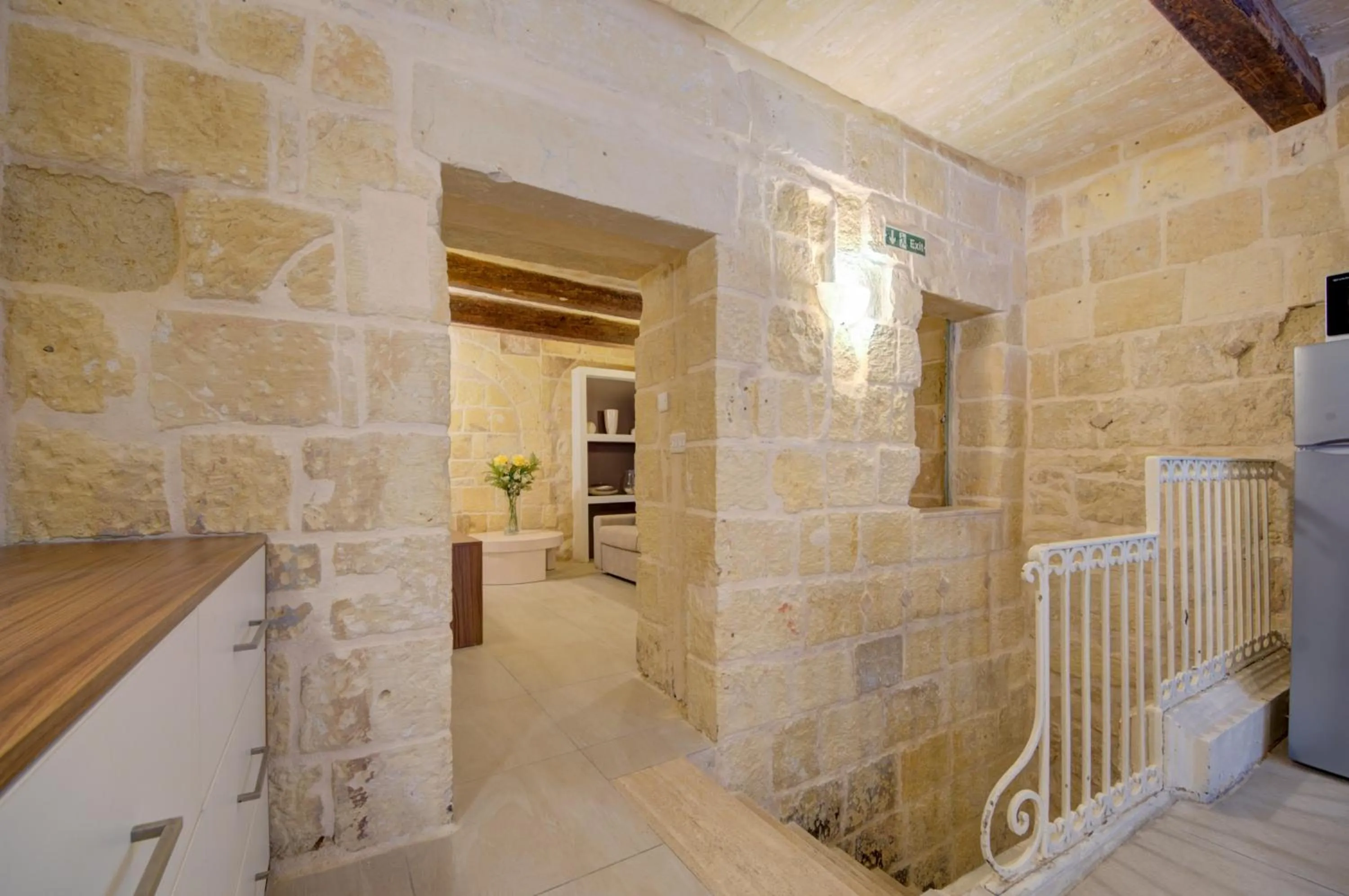 Facade/entrance in Tritoni Harbour suites - Valletta