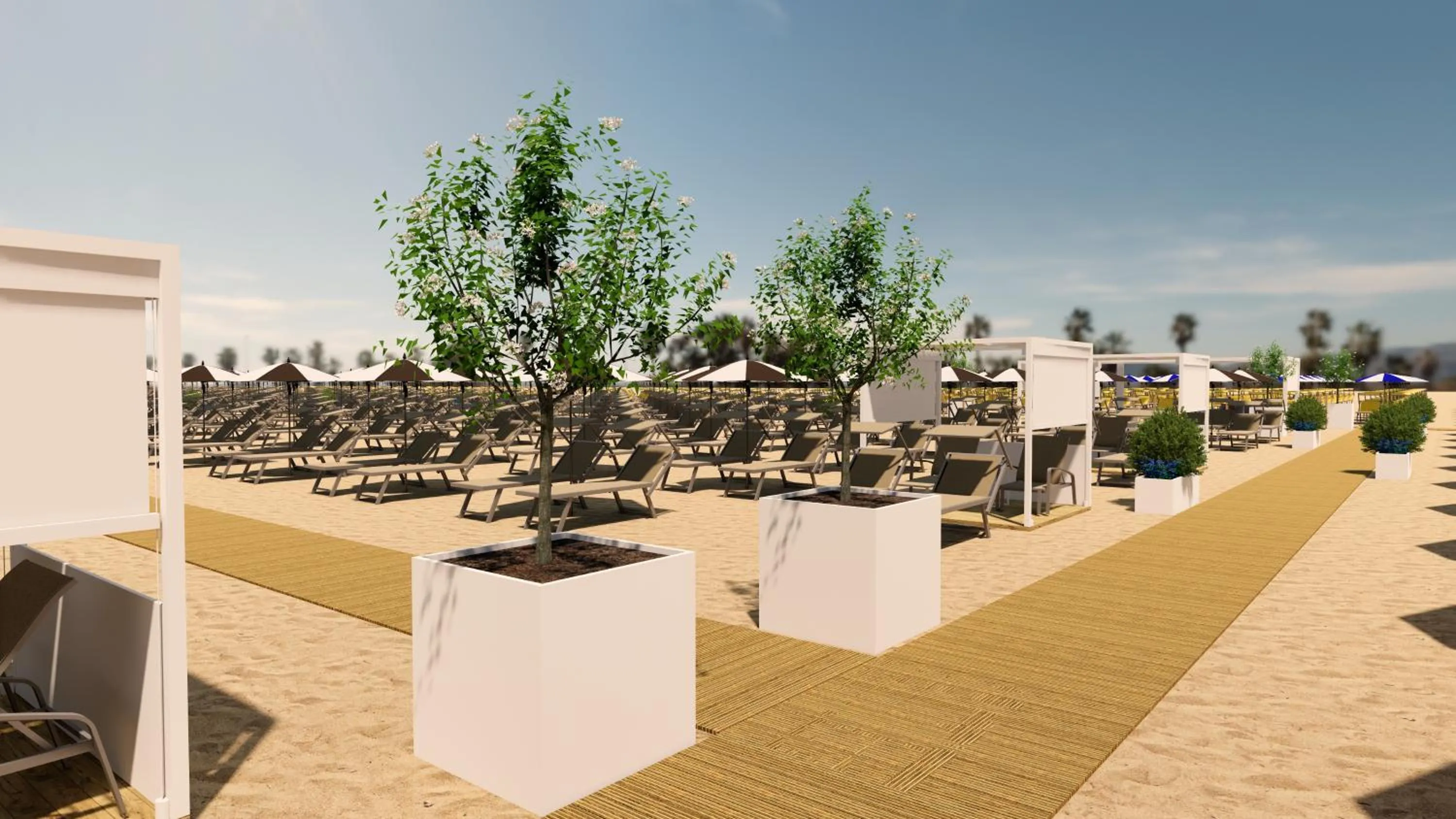 Beach in Hotel Excelsior