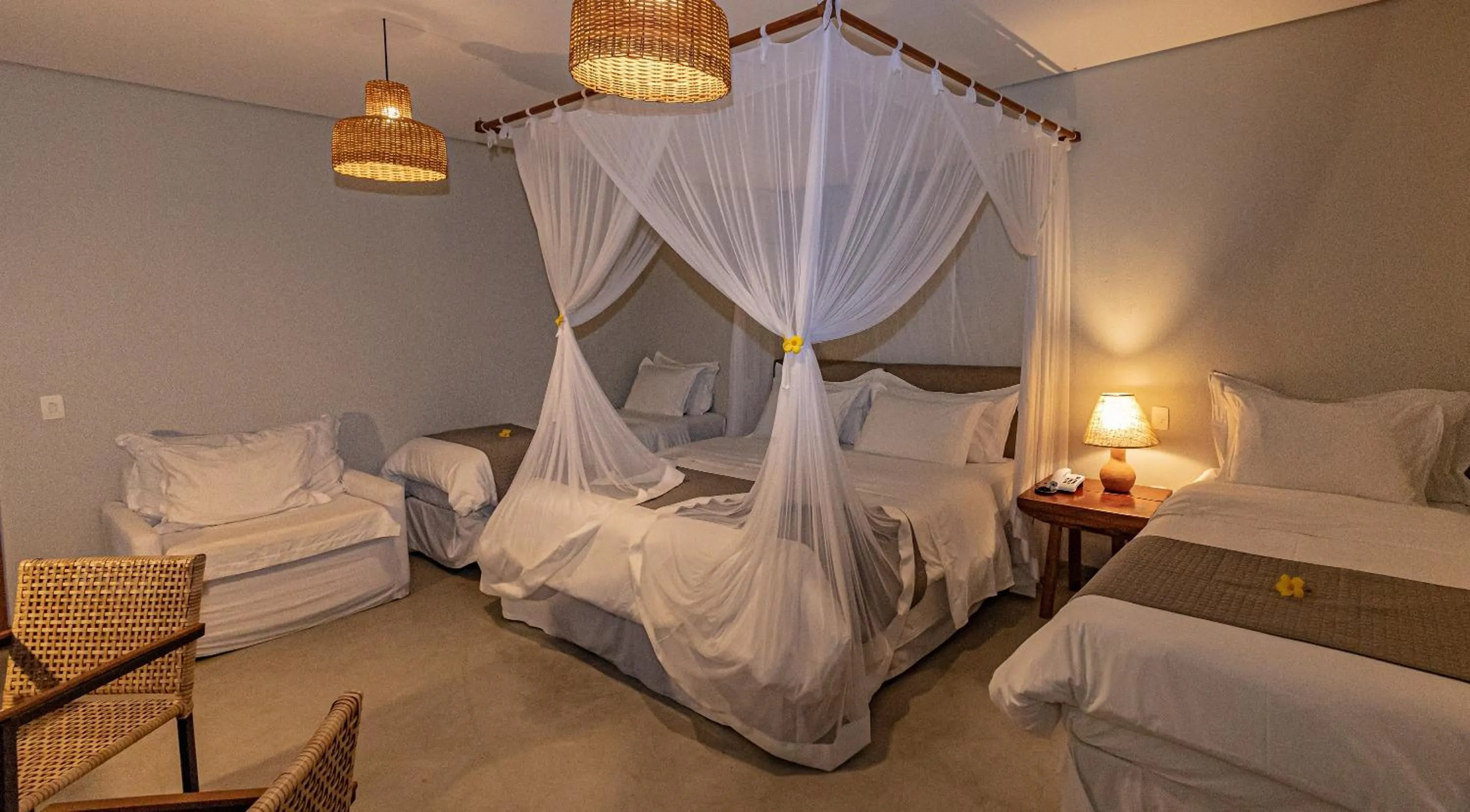 Bed in Aysú Trancoso Boutique Hotel