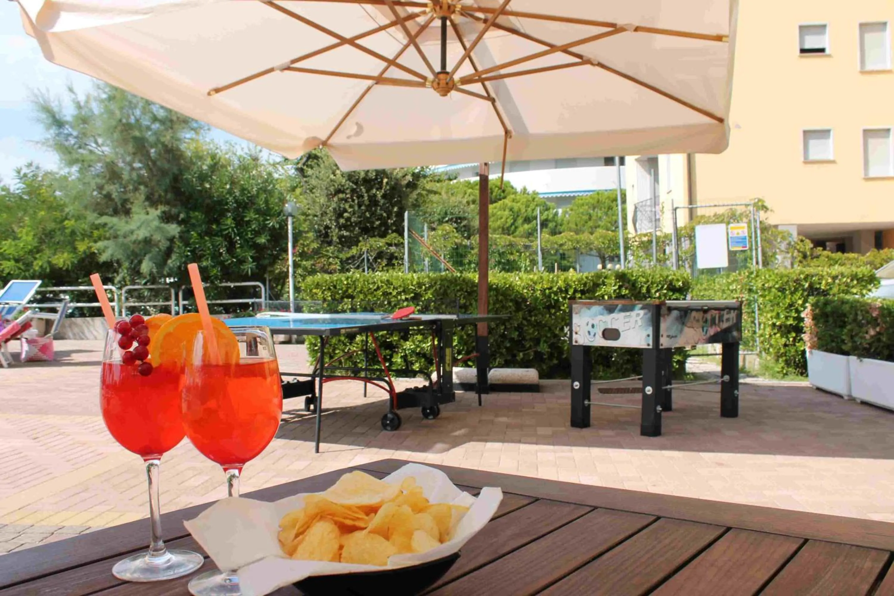 Patio in Hotel Bellevue