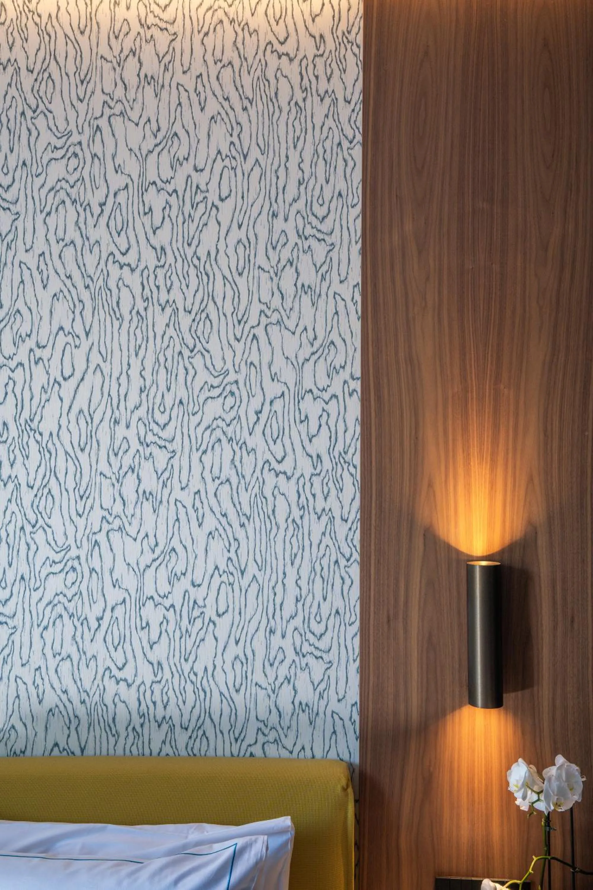 furniture, Bed in Gallia Palace Hotel - Relais & Châteaux