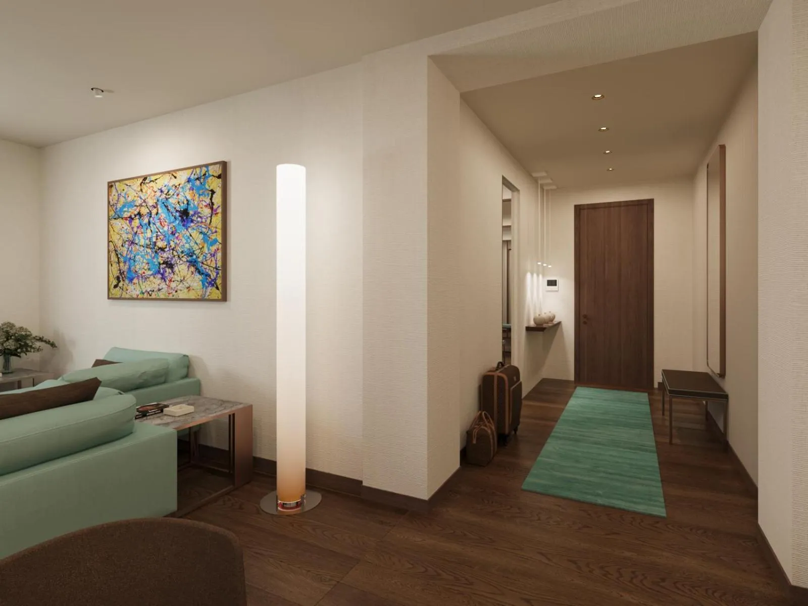 Living room, Bed in Gallia Palace Hotel - Relais & Châteaux