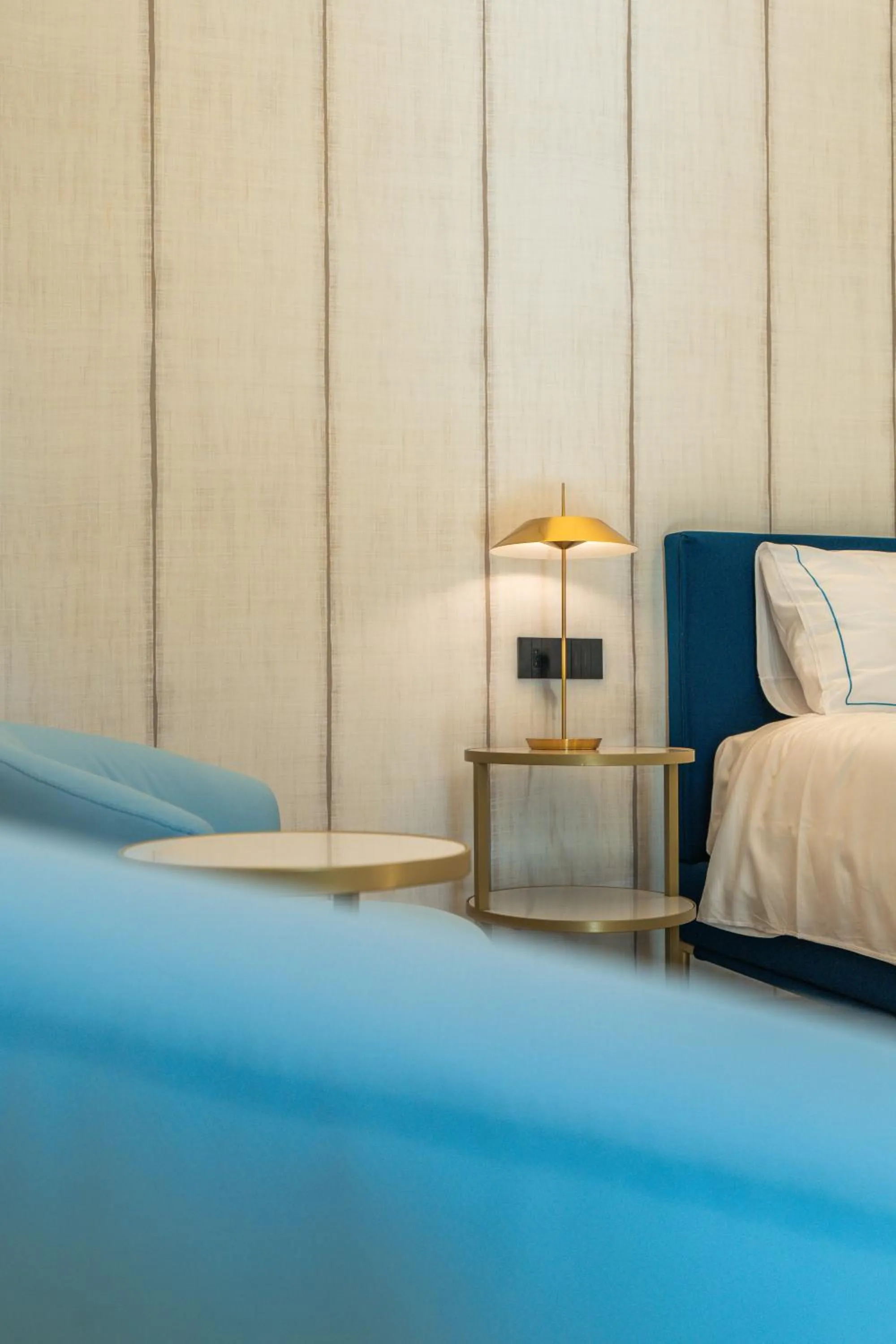 furniture, Bed in Gallia Palace Hotel - Relais & Châteaux