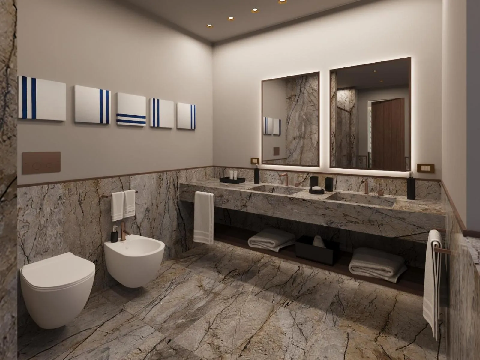 Bathroom in Gallia Palace Hotel - Relais & Châteaux