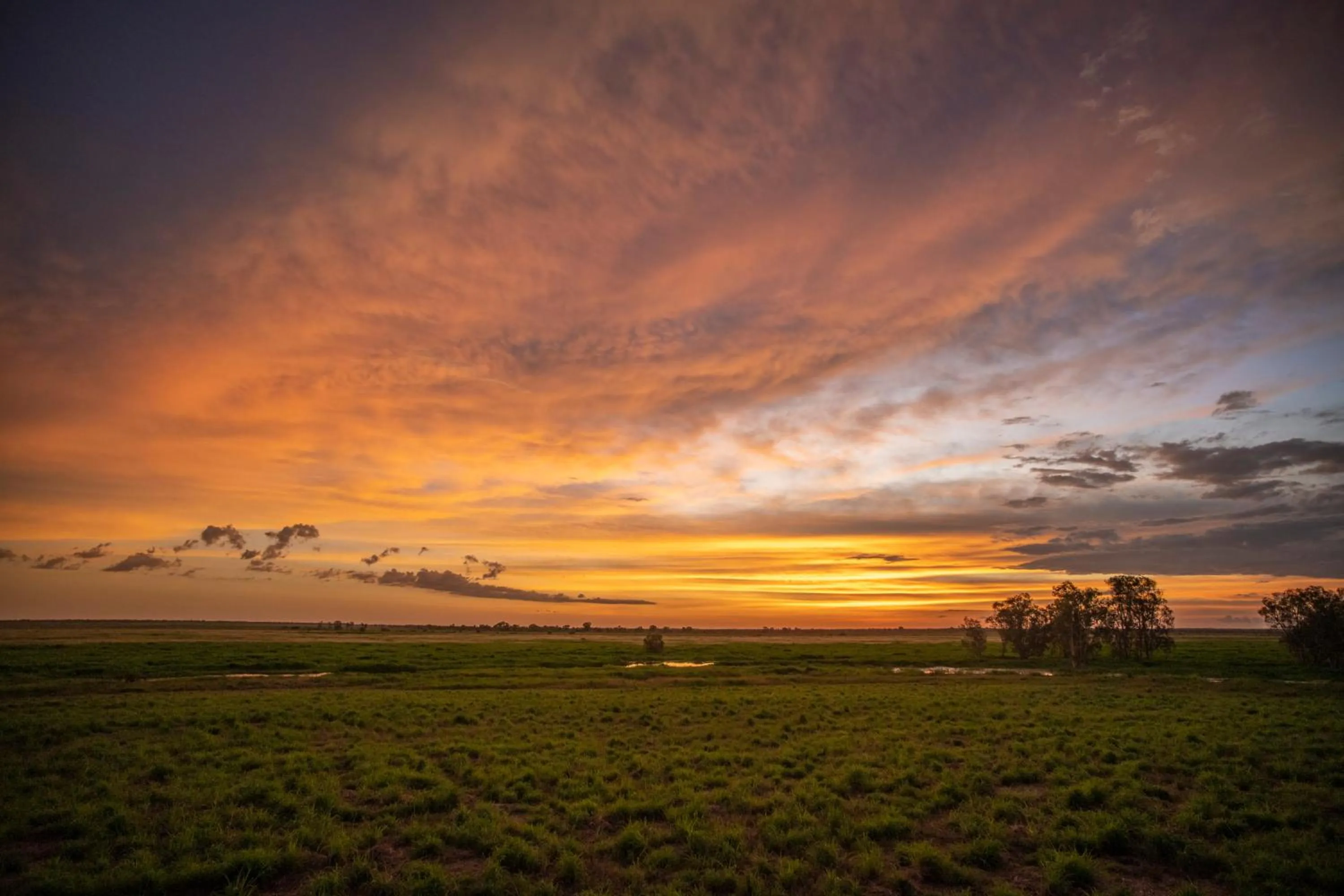 Sunset in Finniss River Lodge
