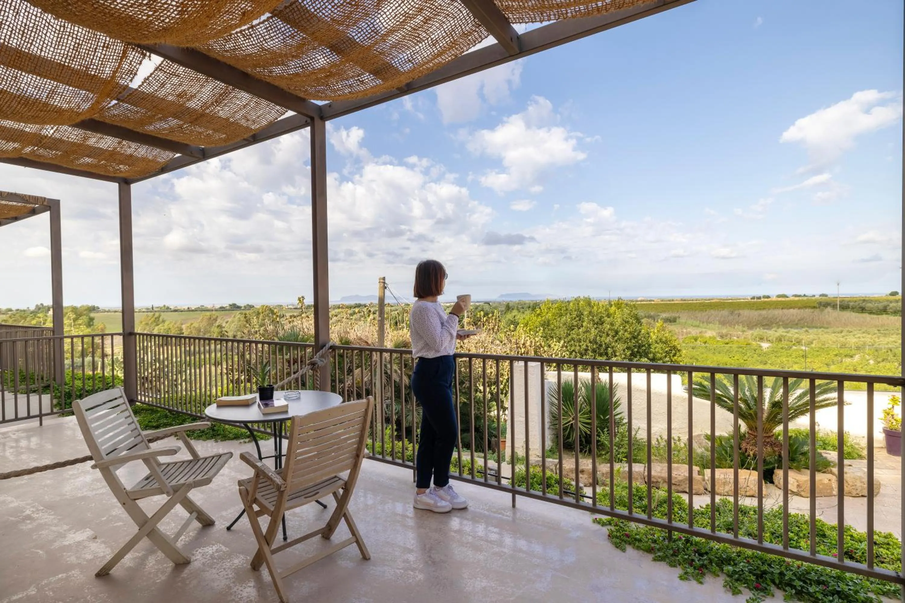 Patio in Agriturismo Vultaggio