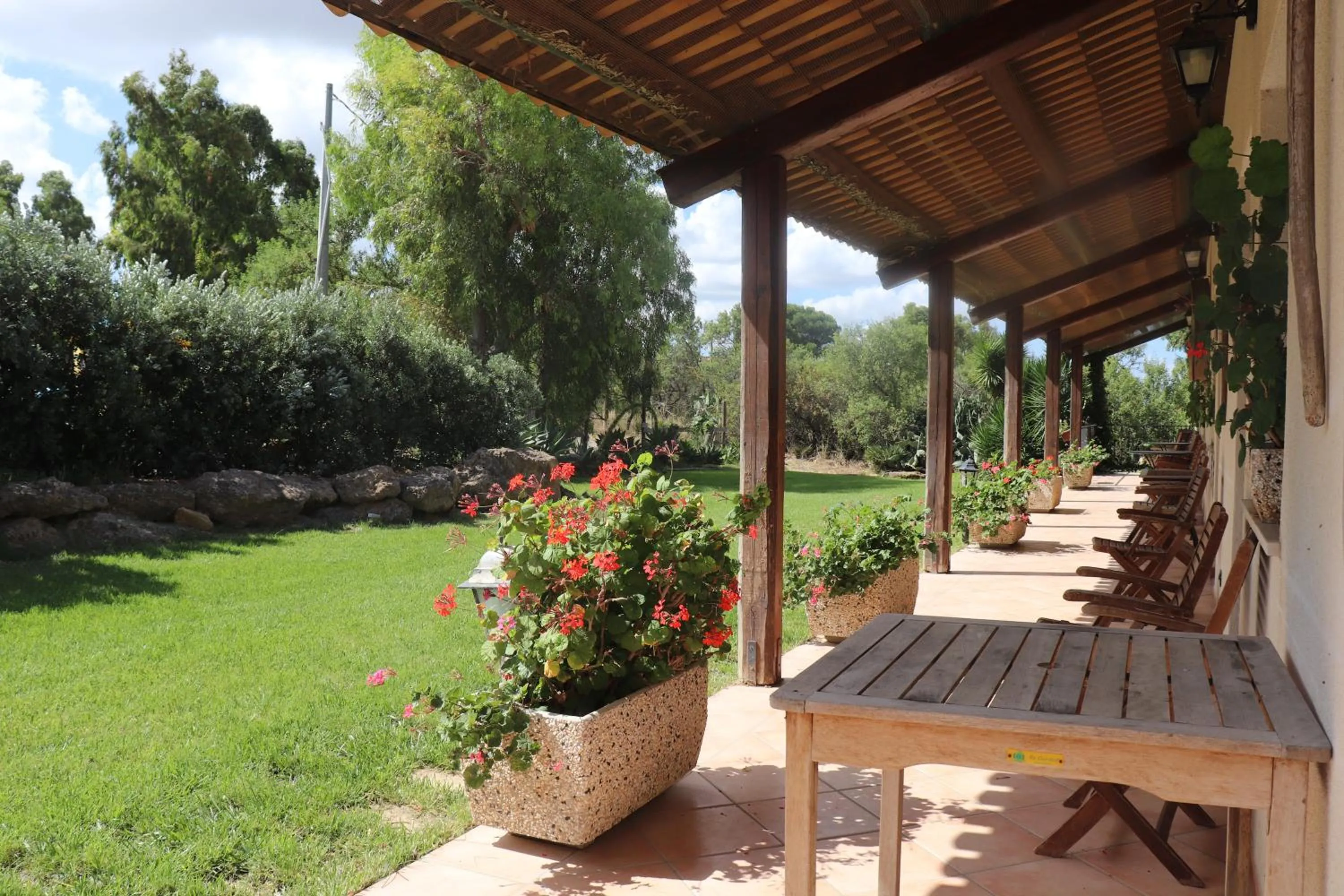 Patio in Agriturismo Vultaggio