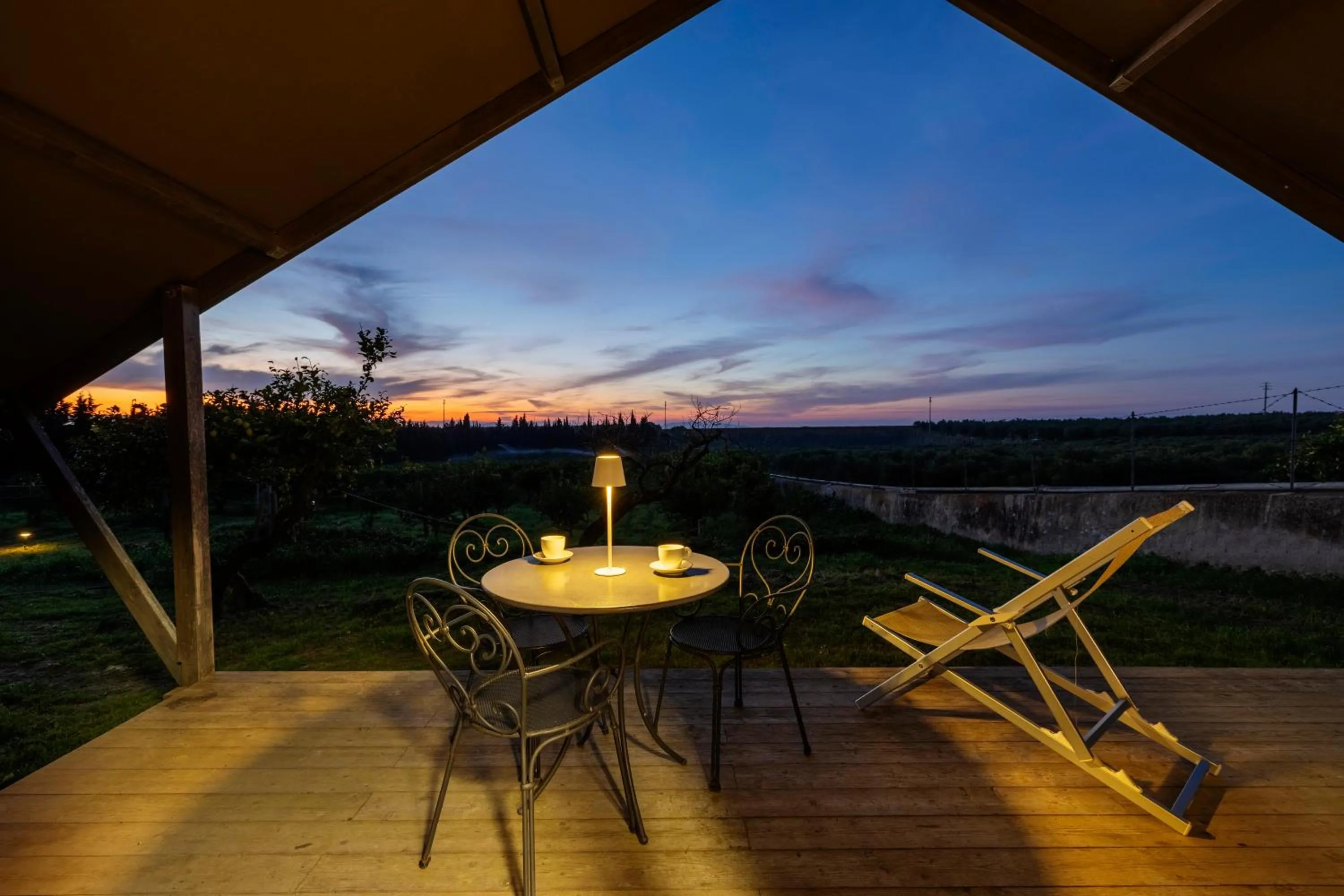 Garden view in Agriturismo Vultaggio