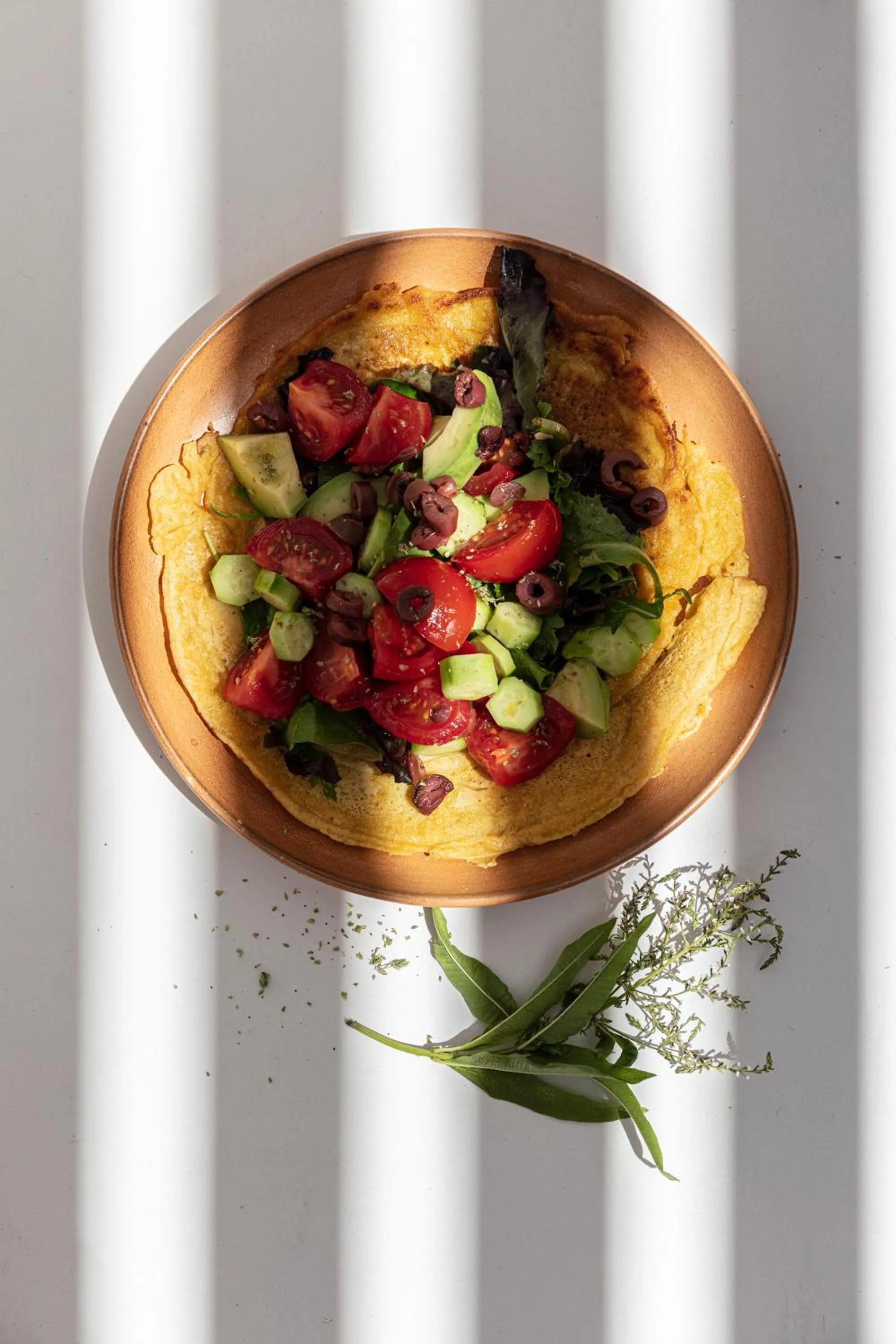 Breakfast in Ethos Vegan Suites Fira, Santorini