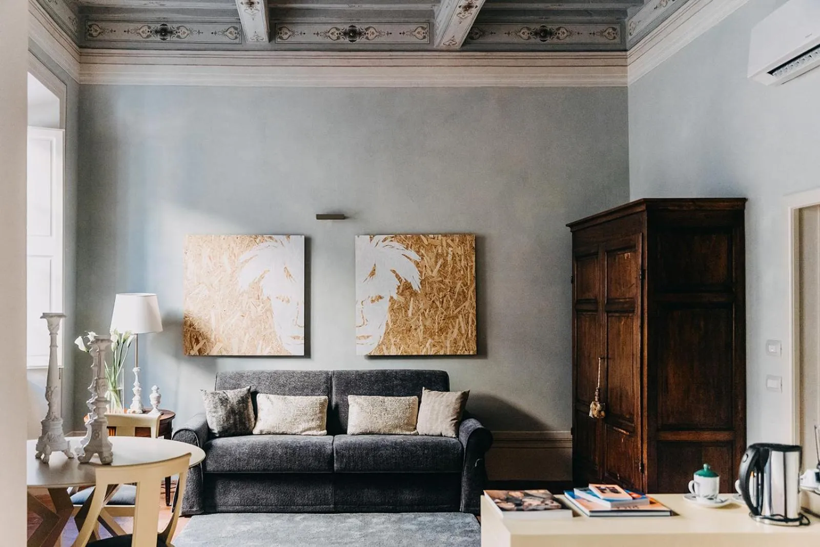 Seating area, Bed in Palazzo Feroci - Residenza d'epoca