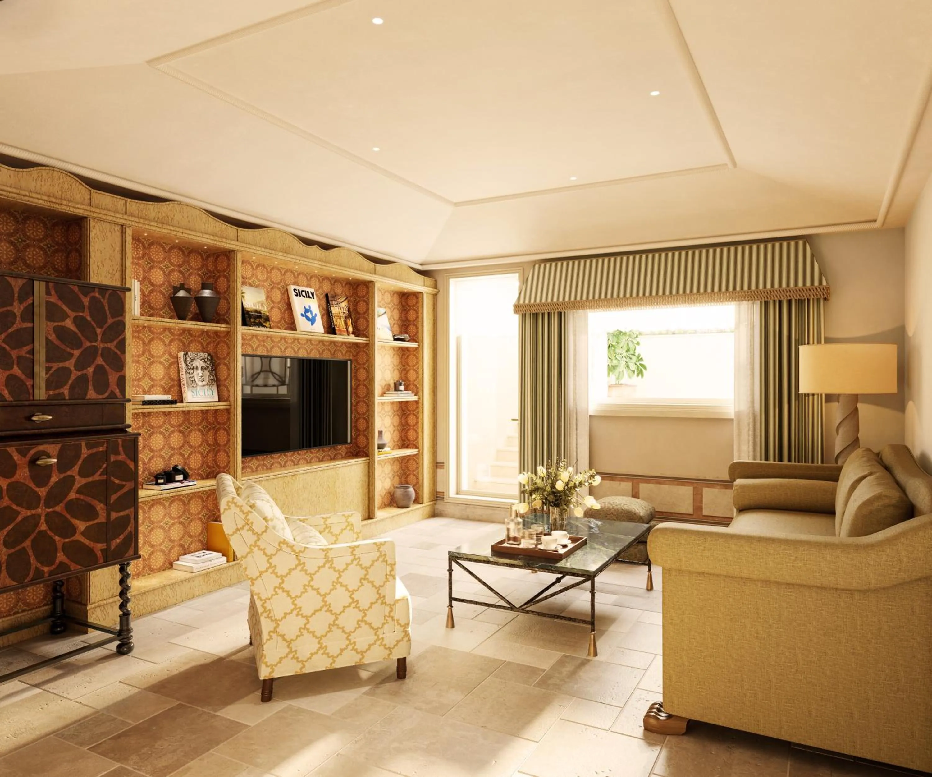 Living room in Grand Hotel Timeo, A Belmond Hotel, Taormina