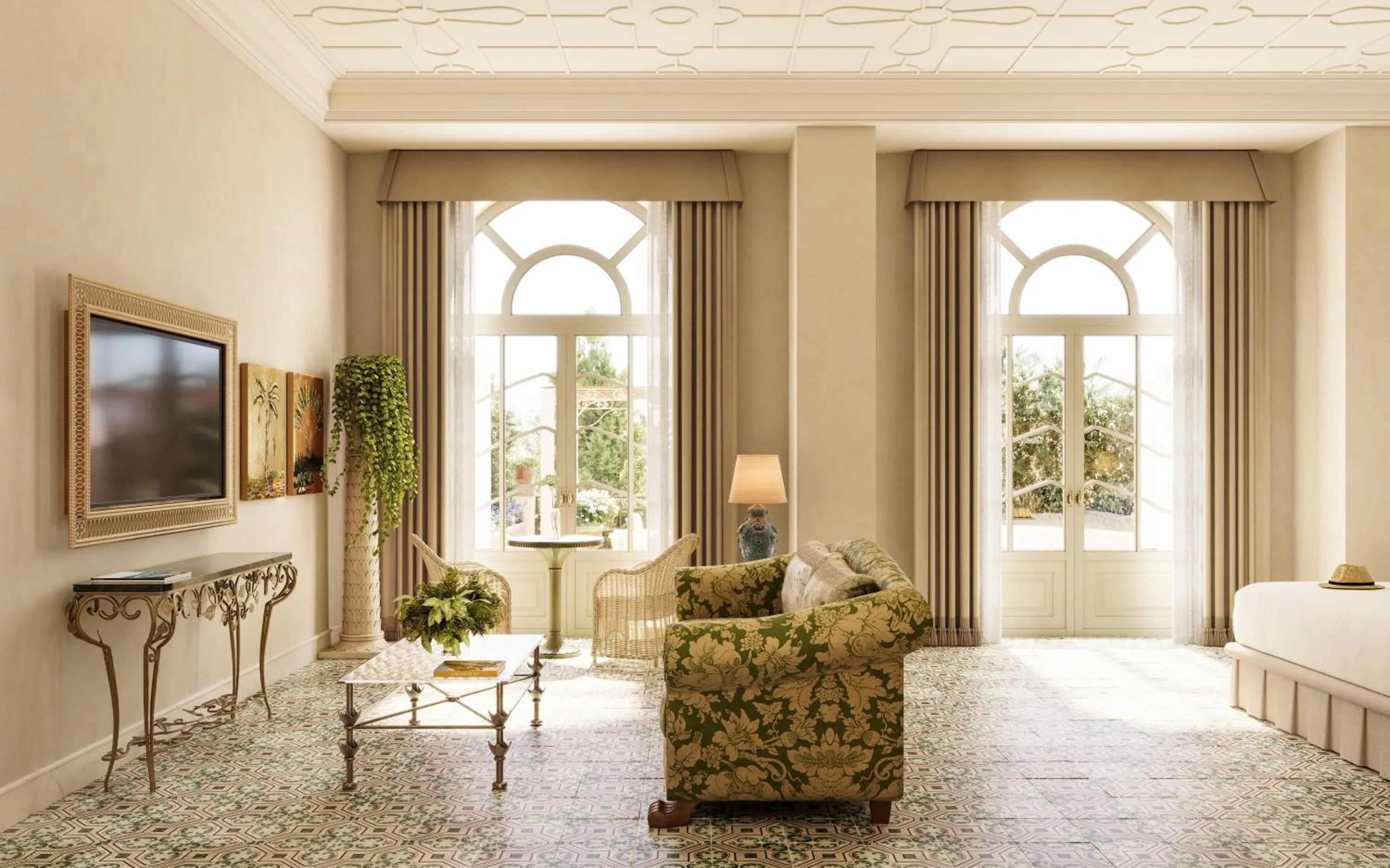 Living room in Grand Hotel Timeo, A Belmond Hotel, Taormina