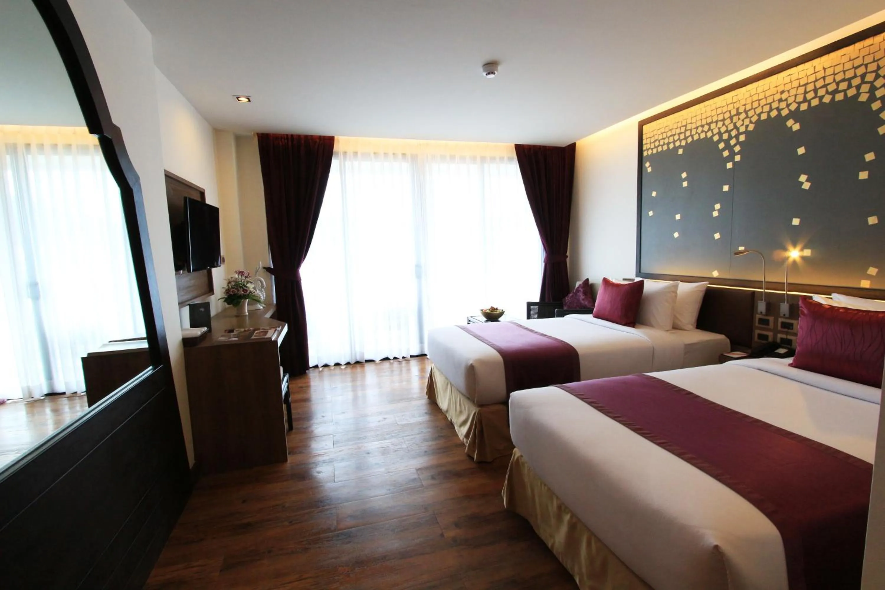 Photo of the whole room, Bed in The Beach Heights Resort SHA Plus