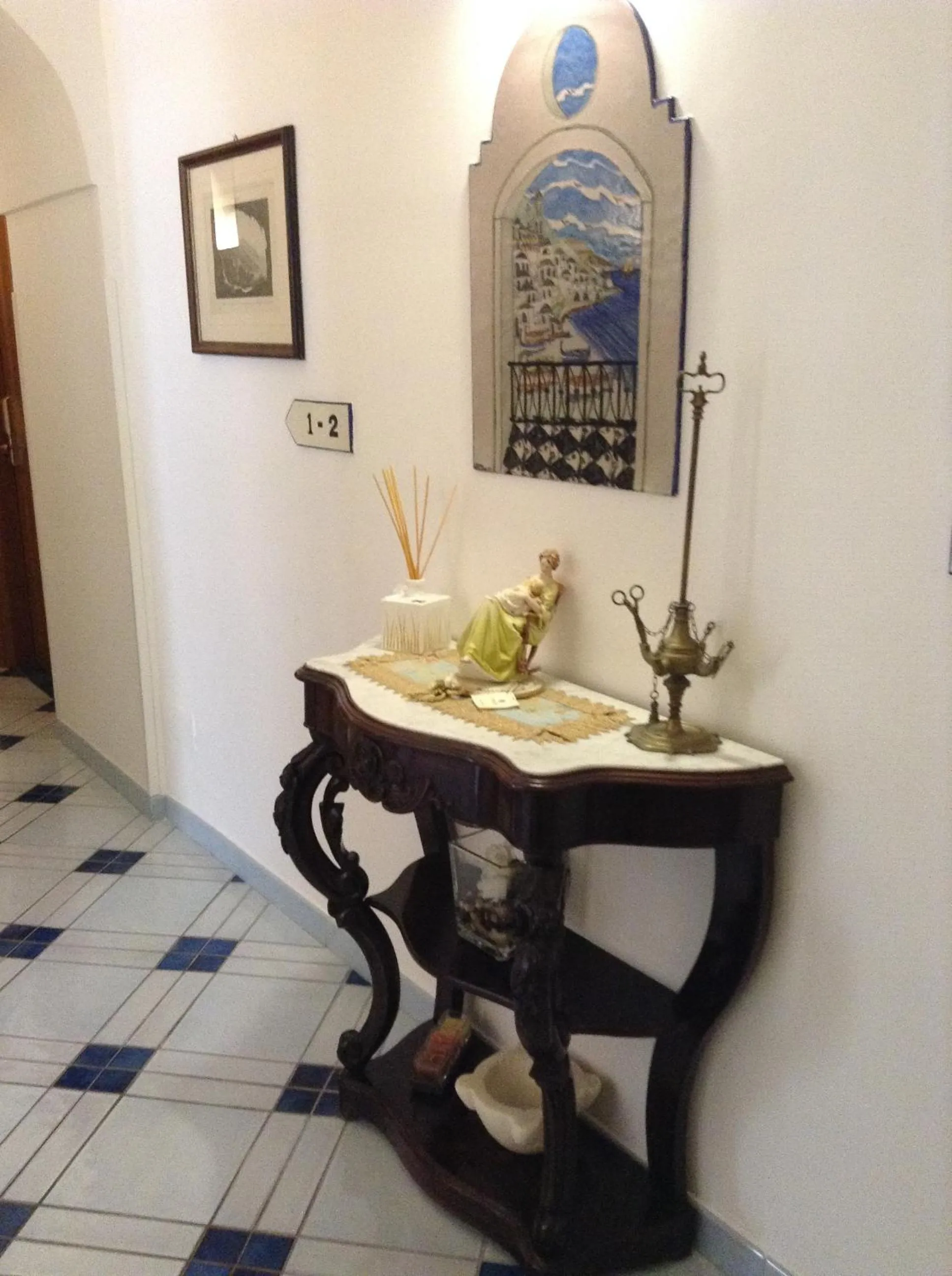 Decorative detail in Hotel Floridiana