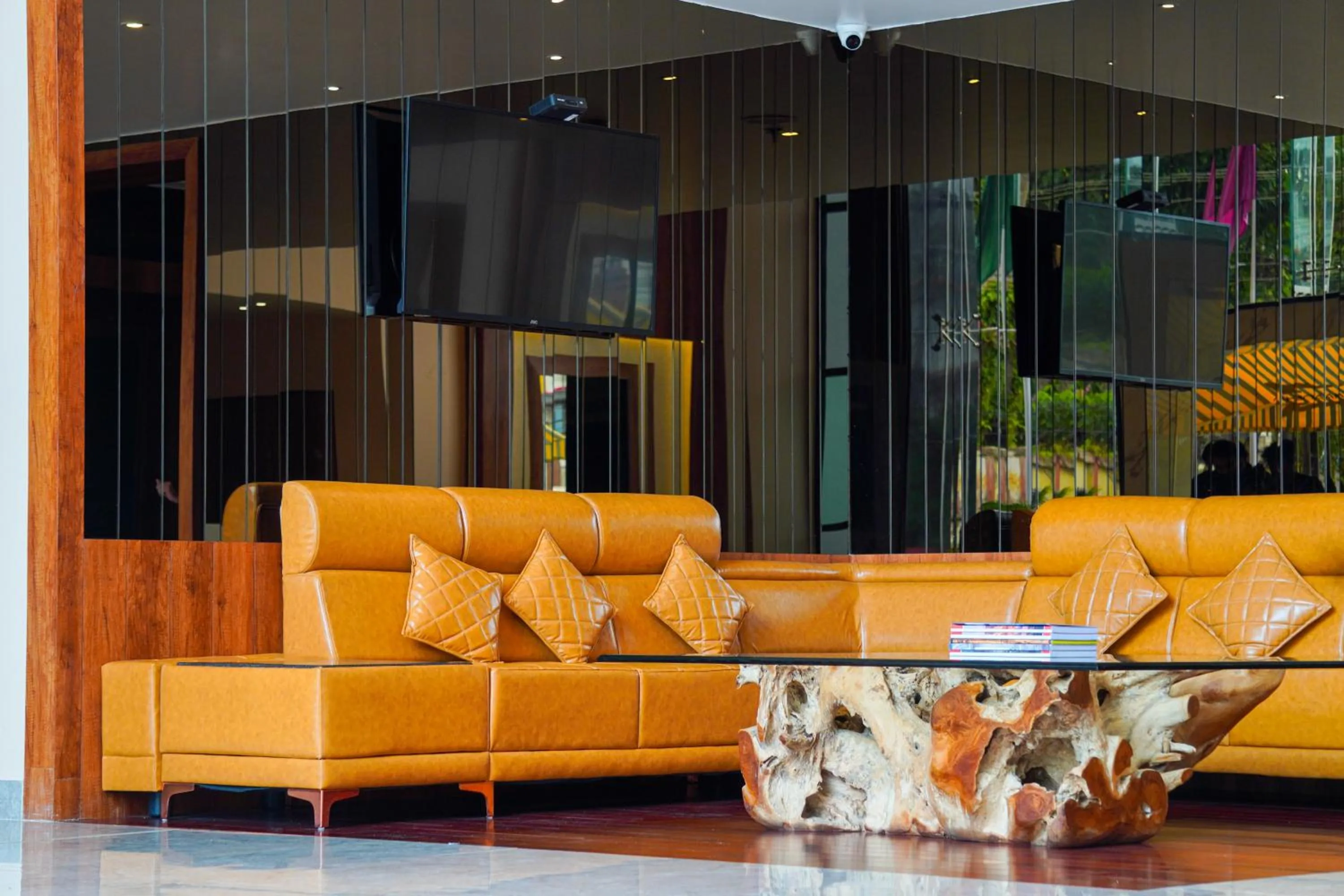 Seating area in Mansha Palace