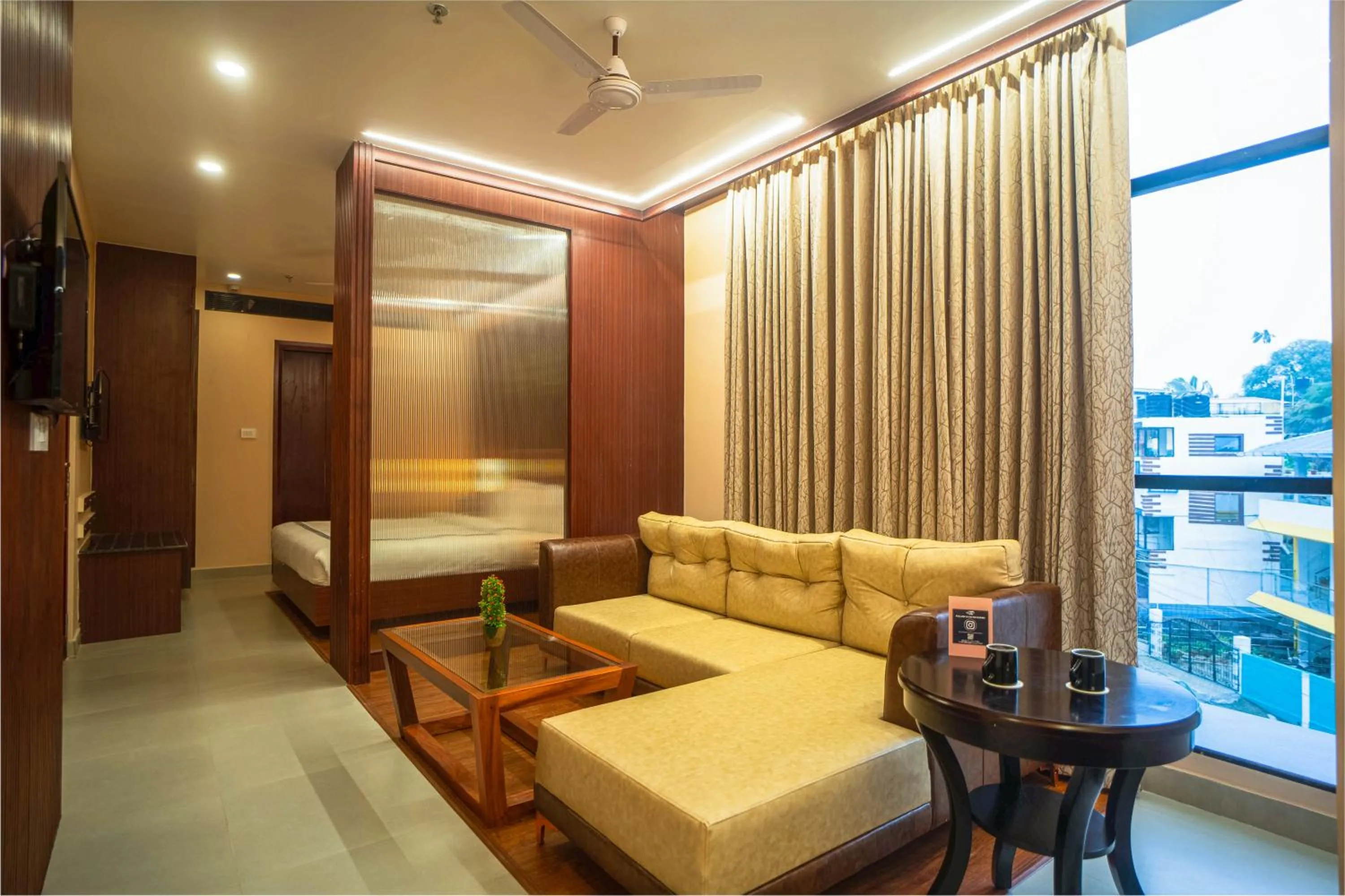 Living room, Bed in Mansha Palace