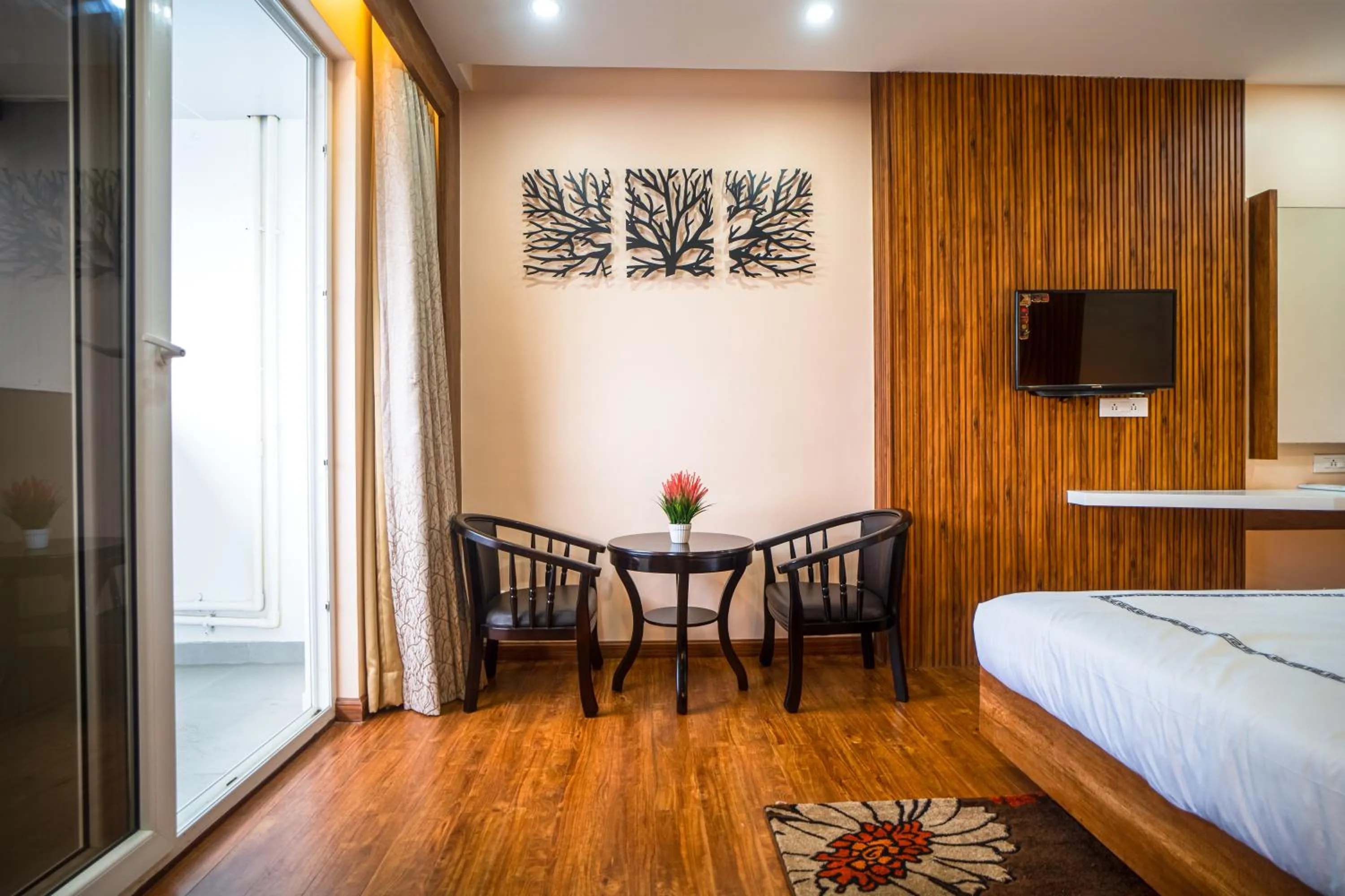 Communal lounge/ TV room, Bed in Mansha Palace