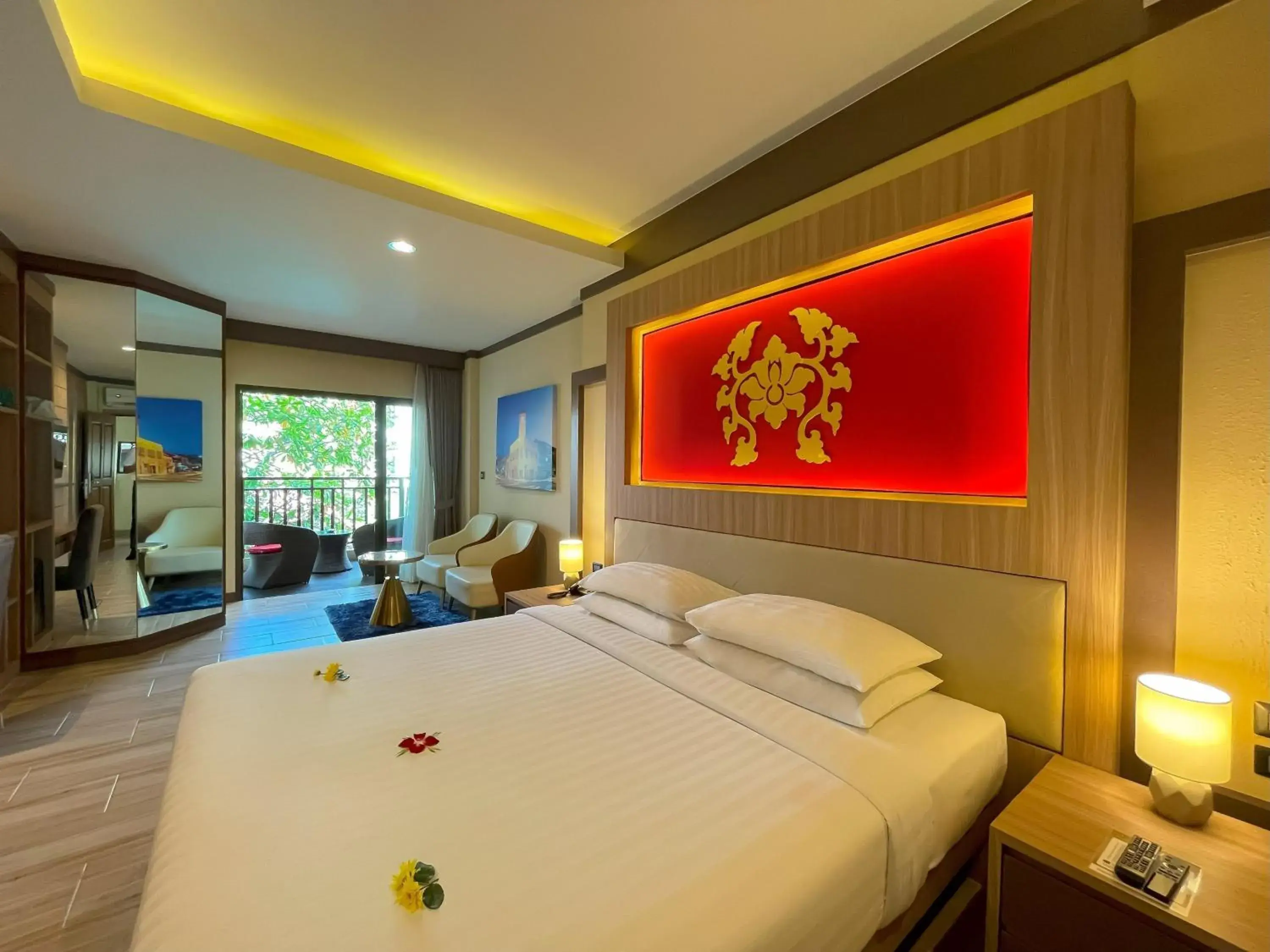 Deluxe Premium Balcony Pool View in Quality Beach Resorts and Spa Patong Deluxe Premium Balcony Pool View in Quality Beach Resorts and Spa Patong