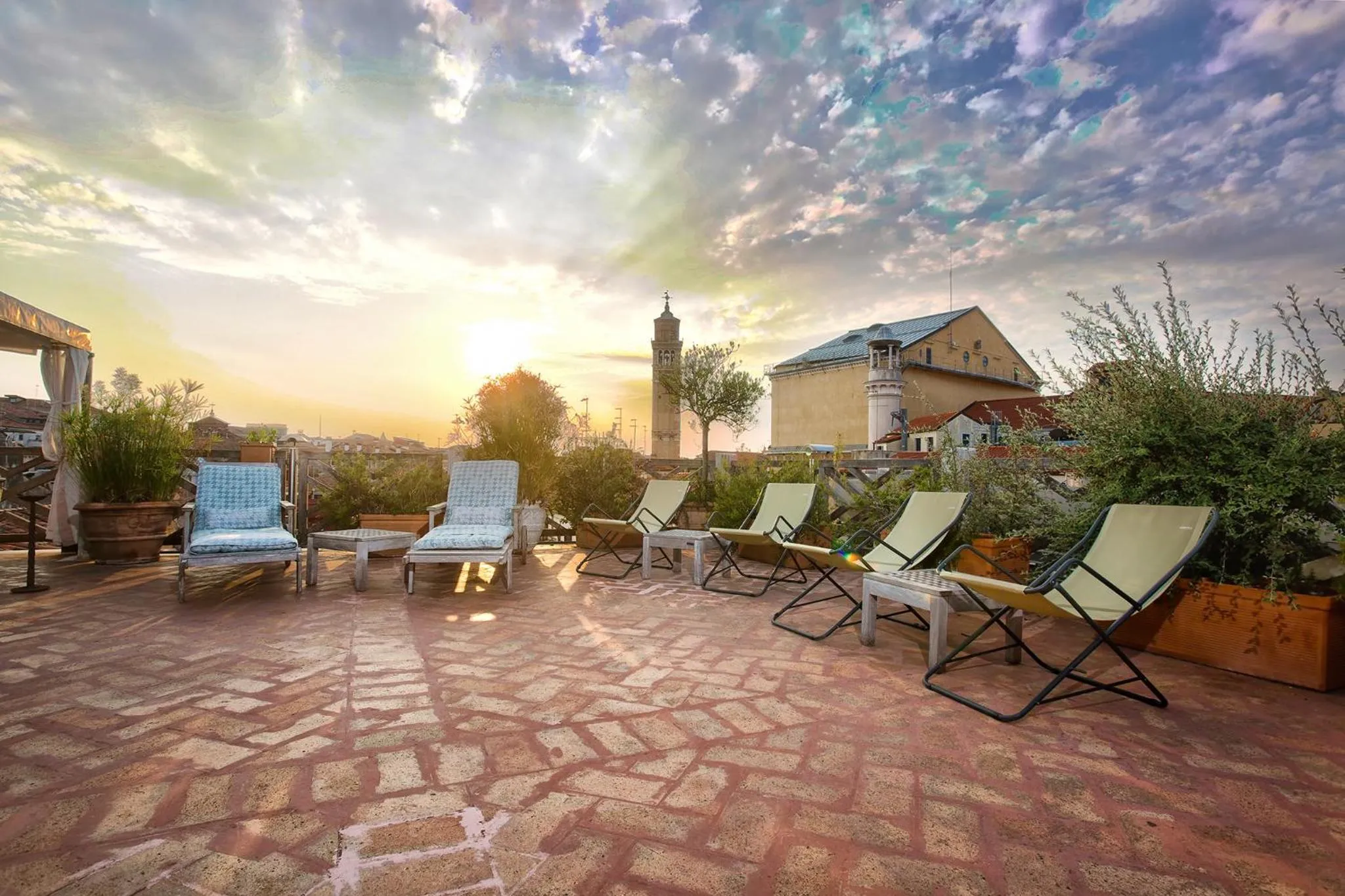 Balcony/Terrace in Hotel Saturnia & International