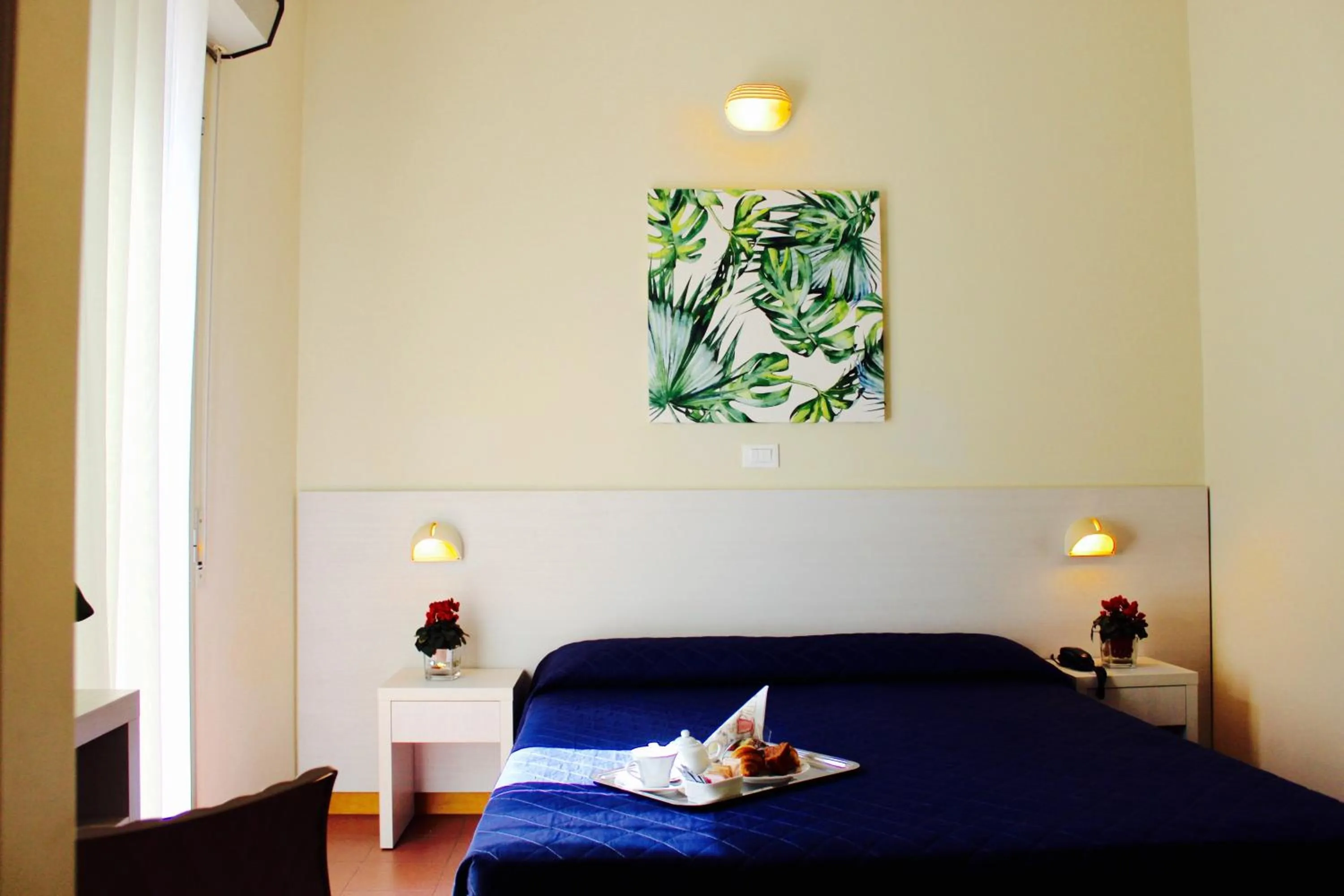 Bedroom, Bed in Hotel Fedora Rimini